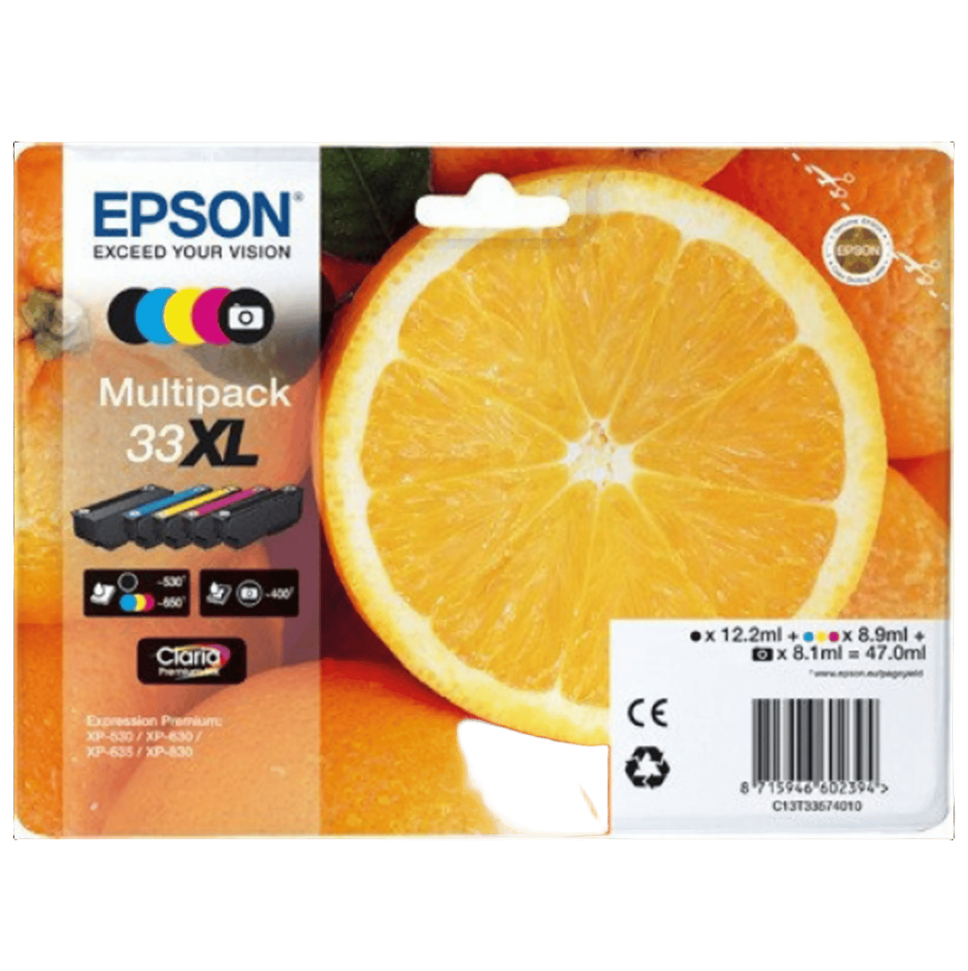 Epson T3357 blekkpatron, 5-pk.