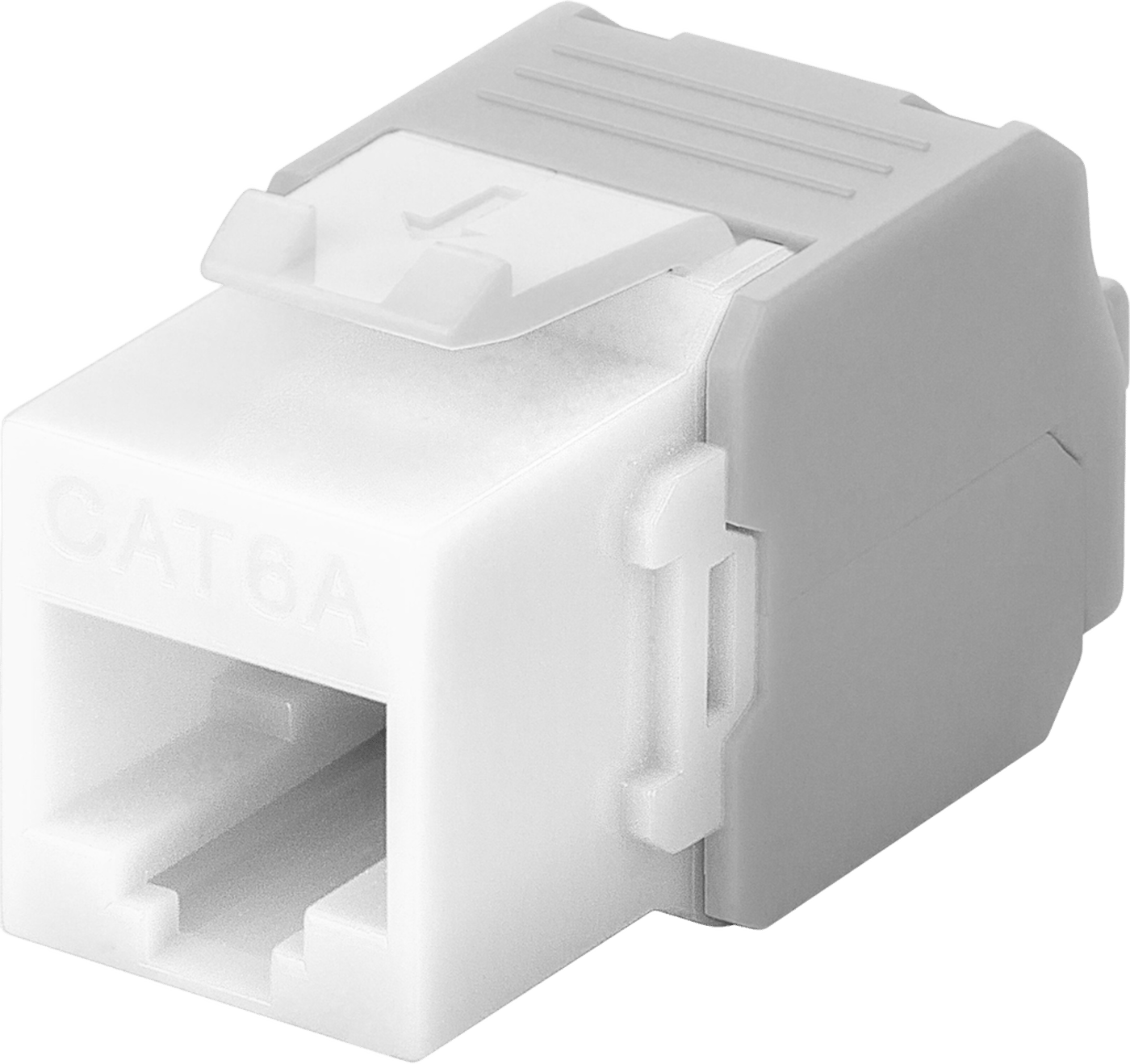 Luxorparts Keystone-jack Cat. 6a UTP verktygsfri Vit
