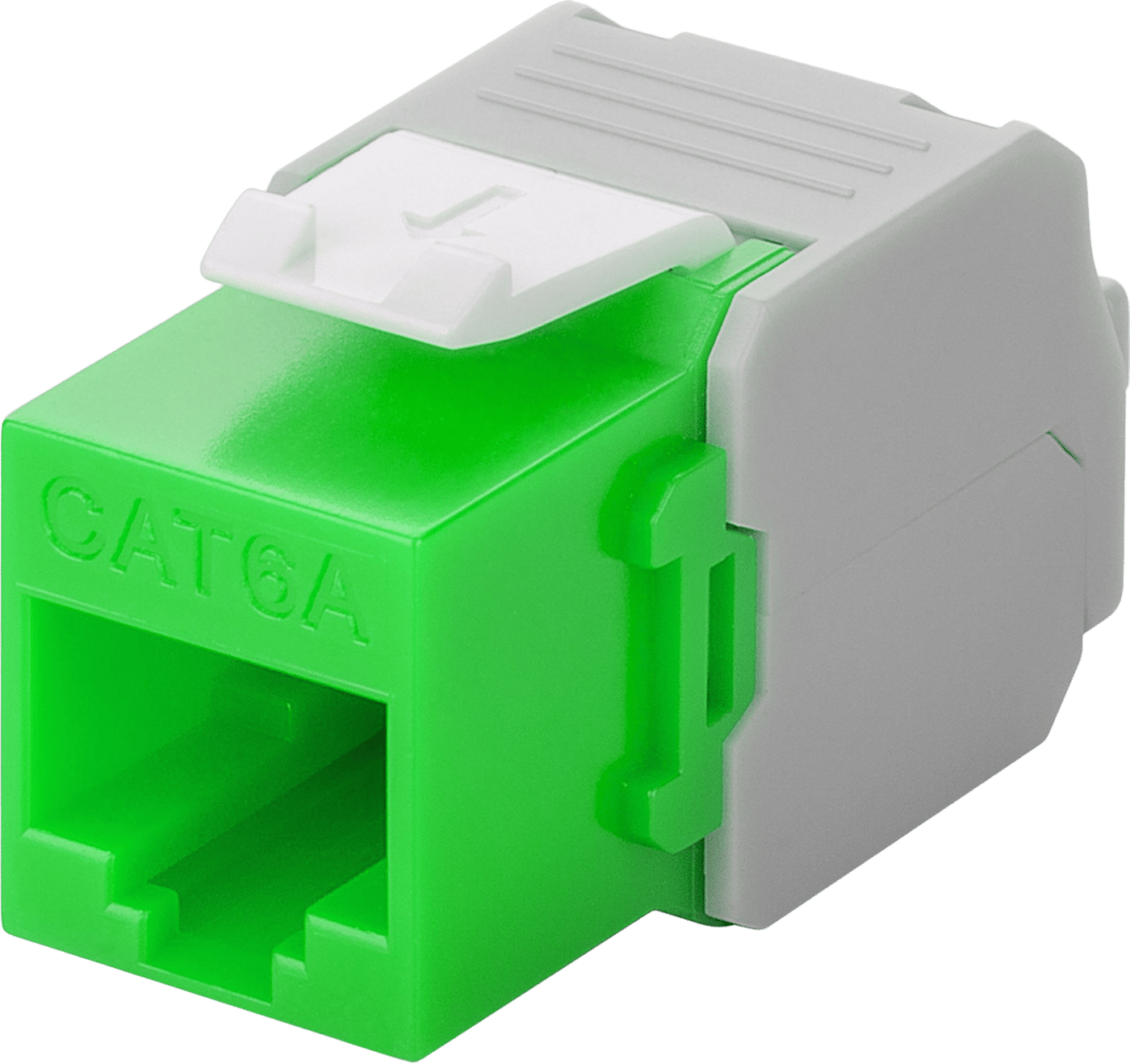 Luxorparts Keystone-jack Cat. 6a UTP verktygsfri Grön