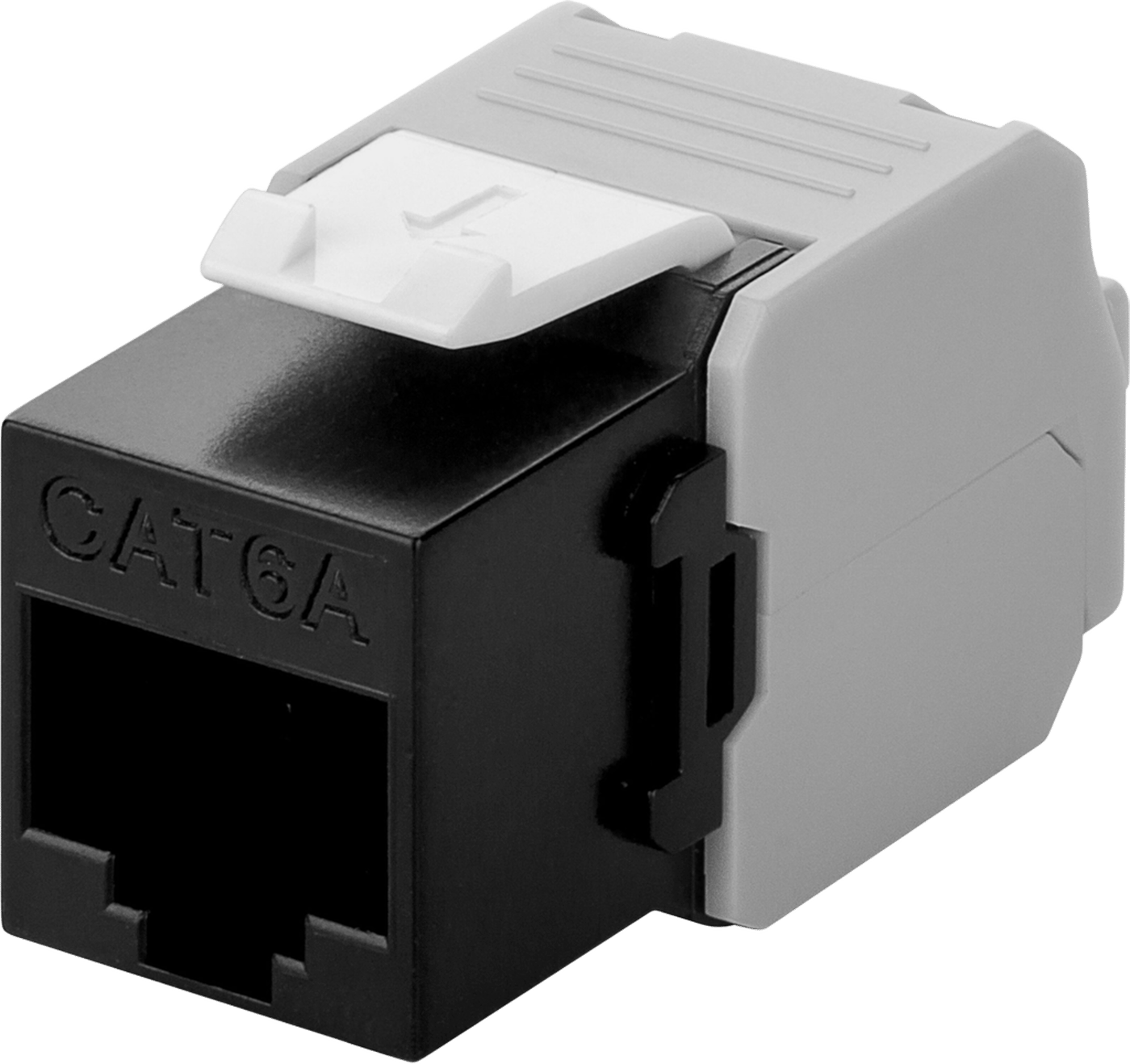 Luxorparts Keystone-jack Cat. 6a UTP verktygsfri Svart