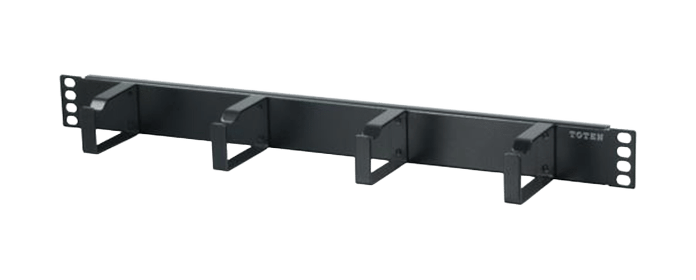 19"-kabelpanel Svart 1U