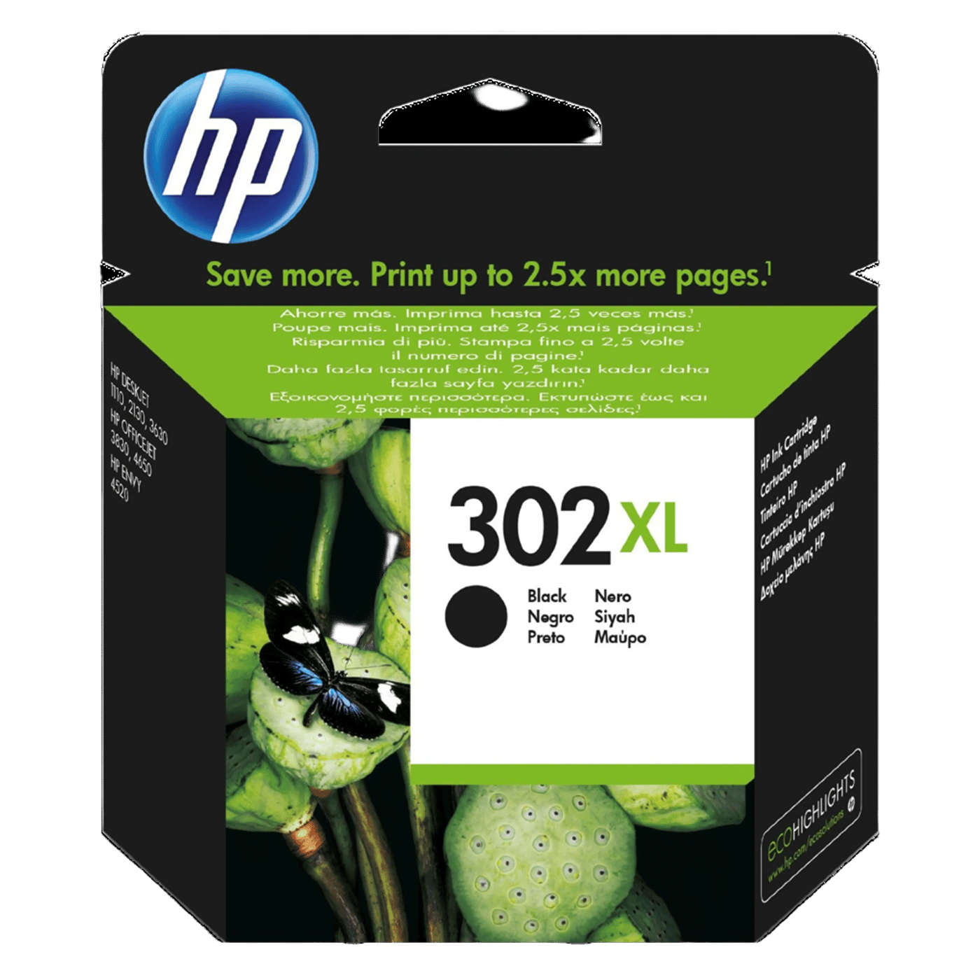 HP 302XL Blekkpatron, svart