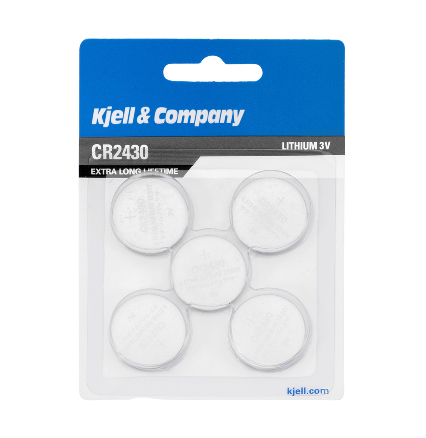 Kjell & Company Litiumbatteri CR2430 5-pack