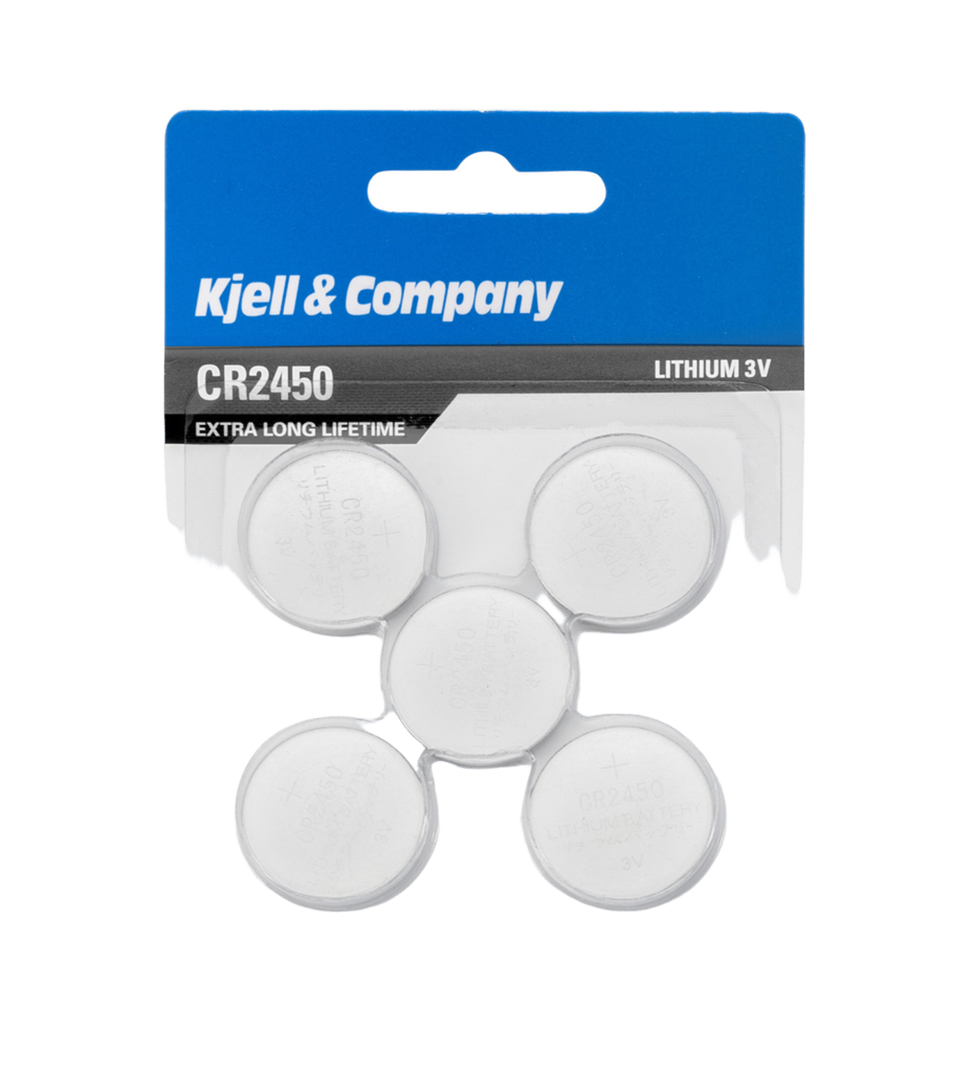 Kjell & Company Litiumbatteri CR2450 5-pack