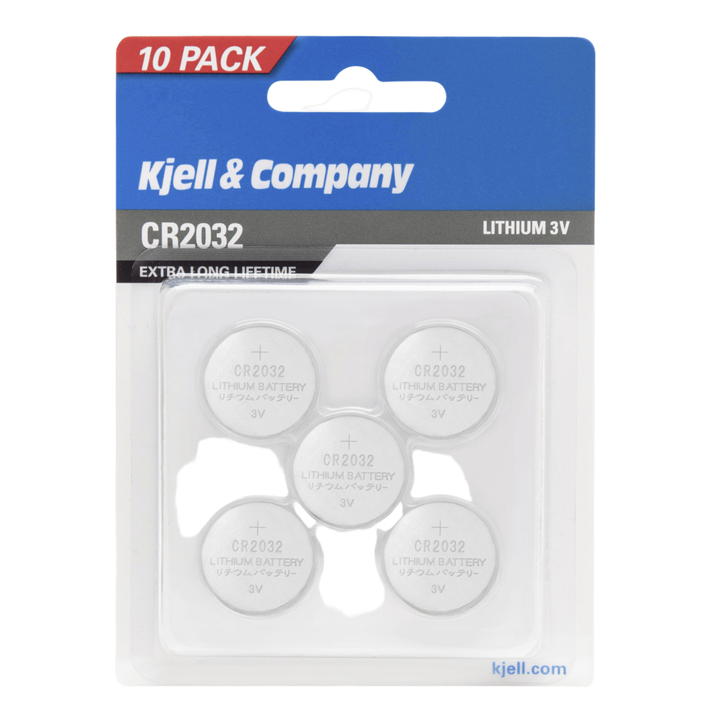 Kjell & Company Litiumbatteri CR2032 10-pack