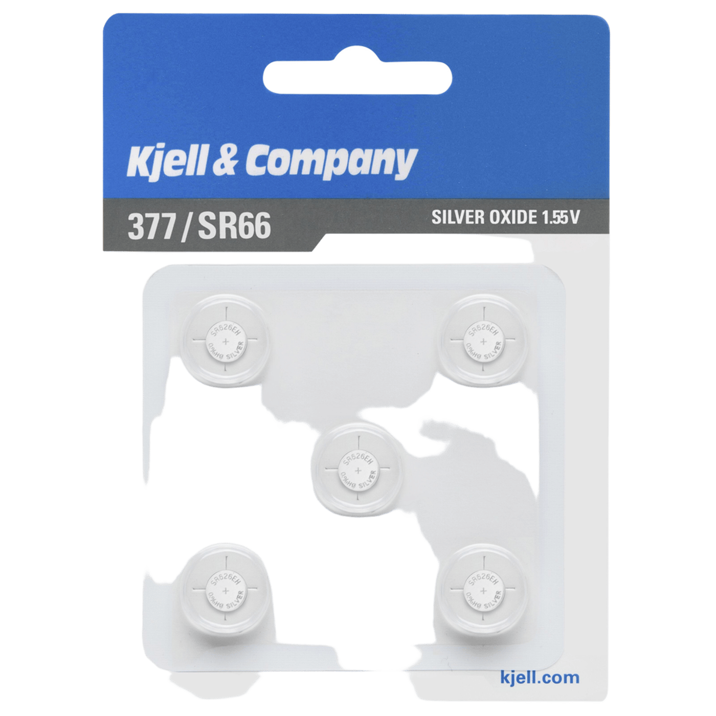 Kjell & Company Knappcellebatteri SR626 (377) 5-pk.