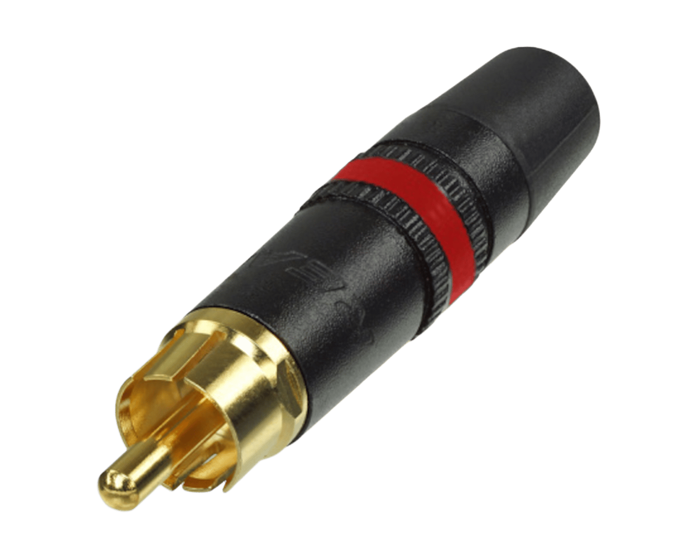 Neutrik Rean RCA-hannkontakt i metall Rød