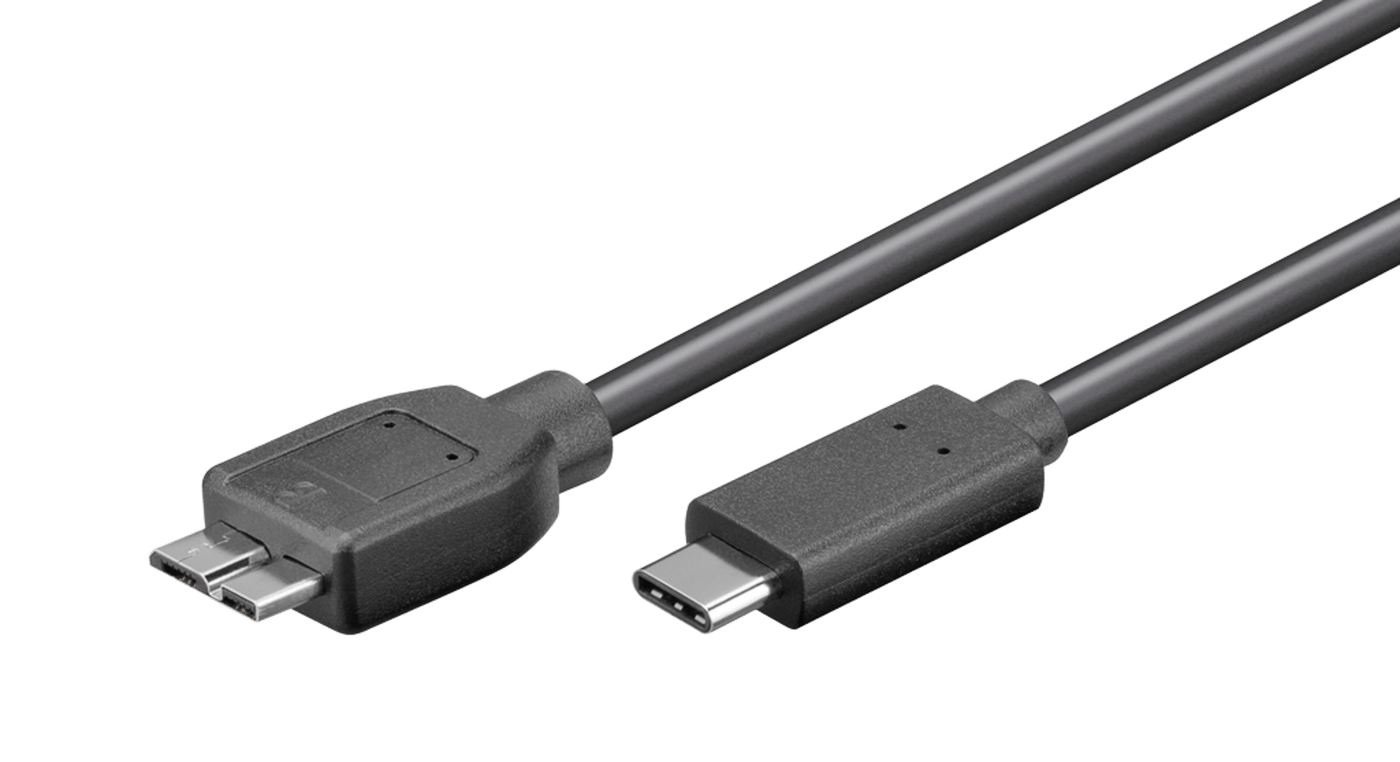 Micro-USB till USB-C 0,6 m