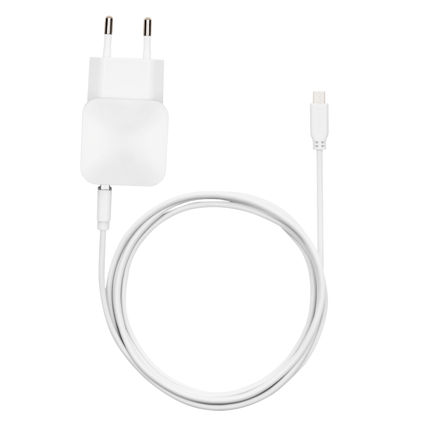 Linocell USB-laddare med Micro-USB-kabel 2,4 A Vit