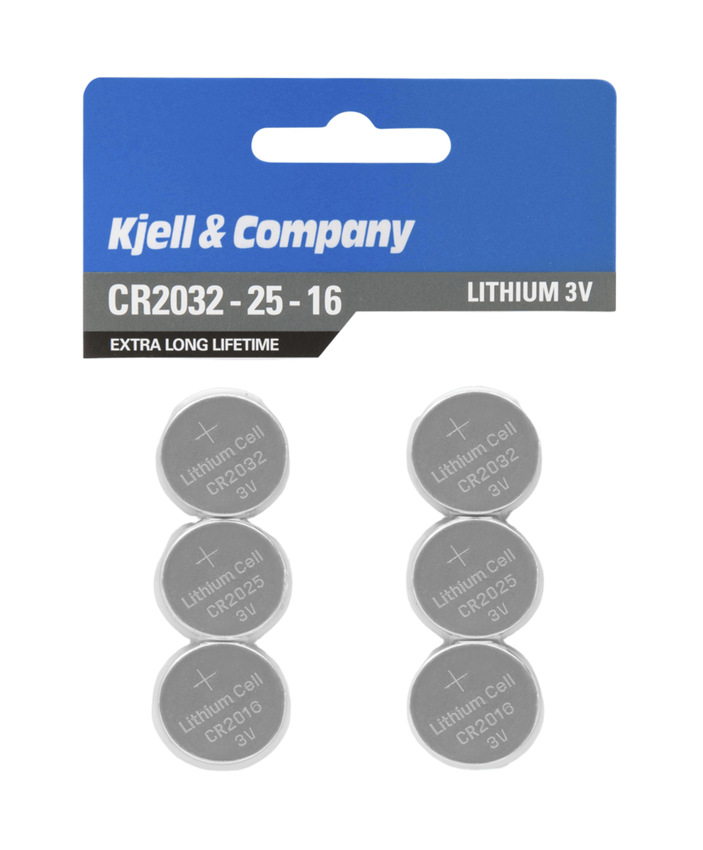 Kjell & Company Litiumbatteri multipakke