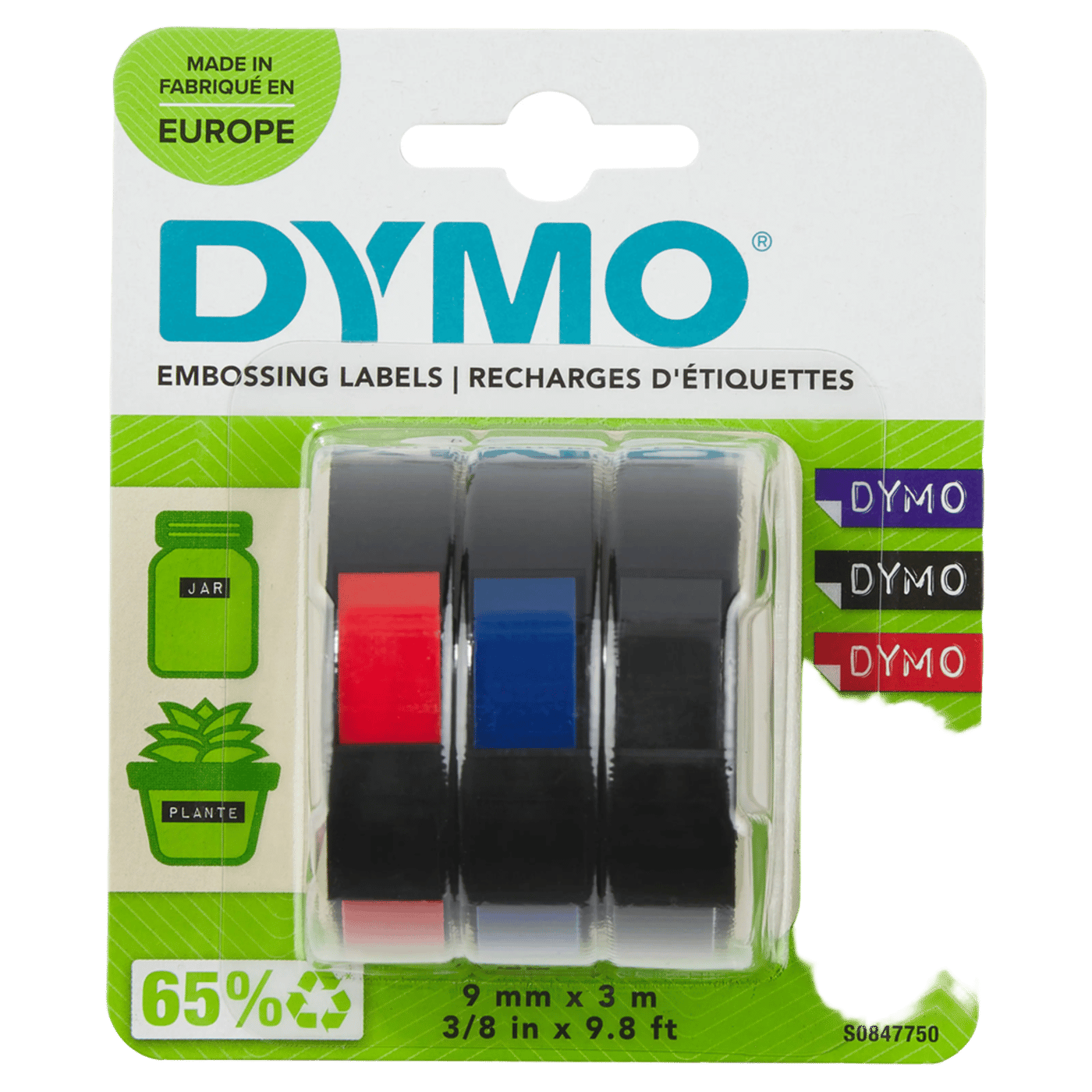 Dymo Präglingstejp för Omega 3-pack