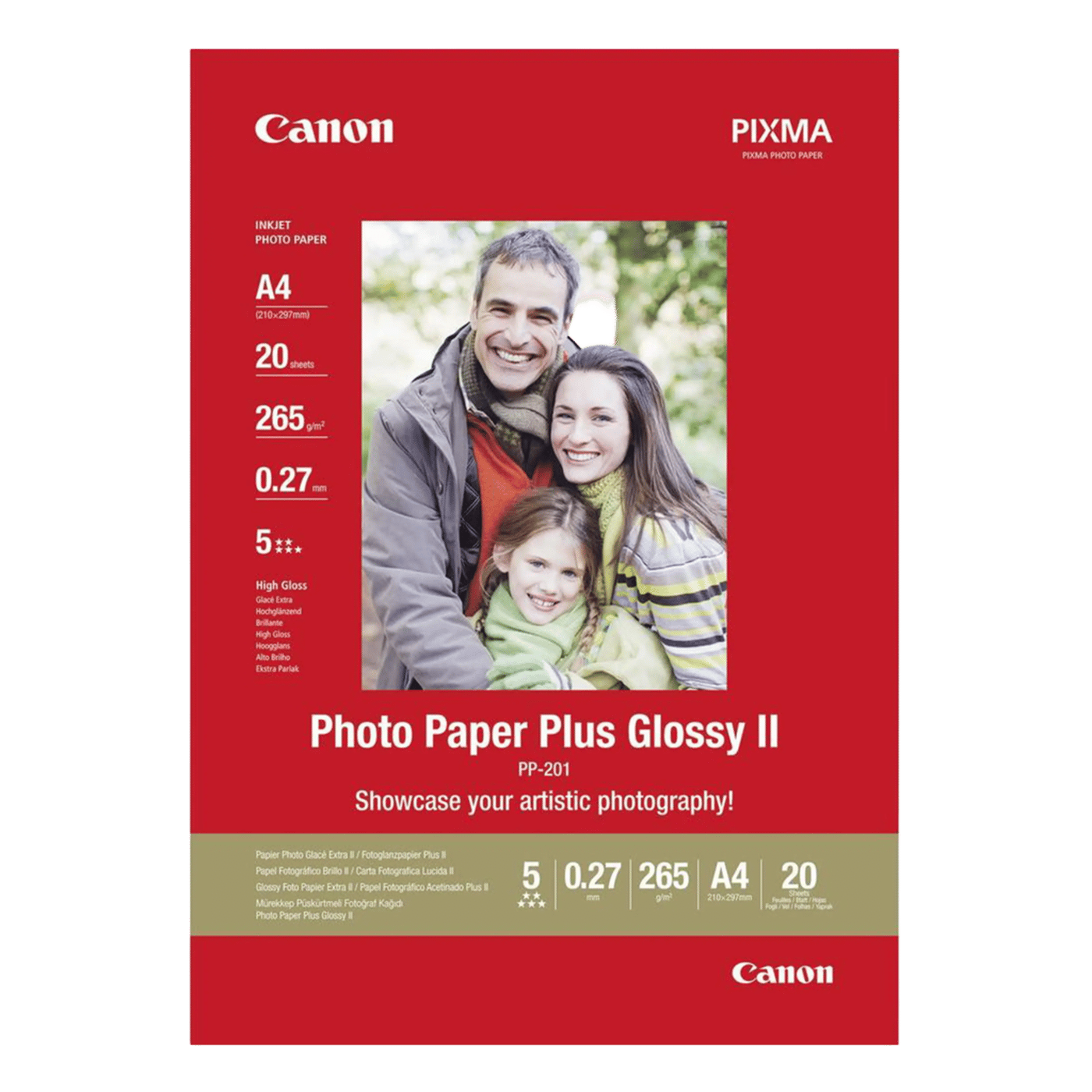 Canon Plus Glossy II Fotopapper A4 20-pack
