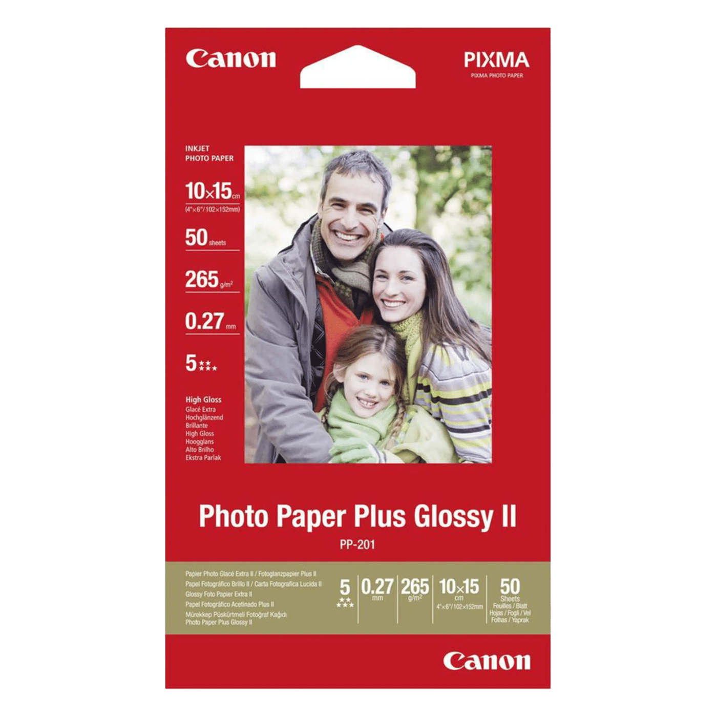 Canon Plus Glossy II Fotopapper 10x15 cm 50-pack