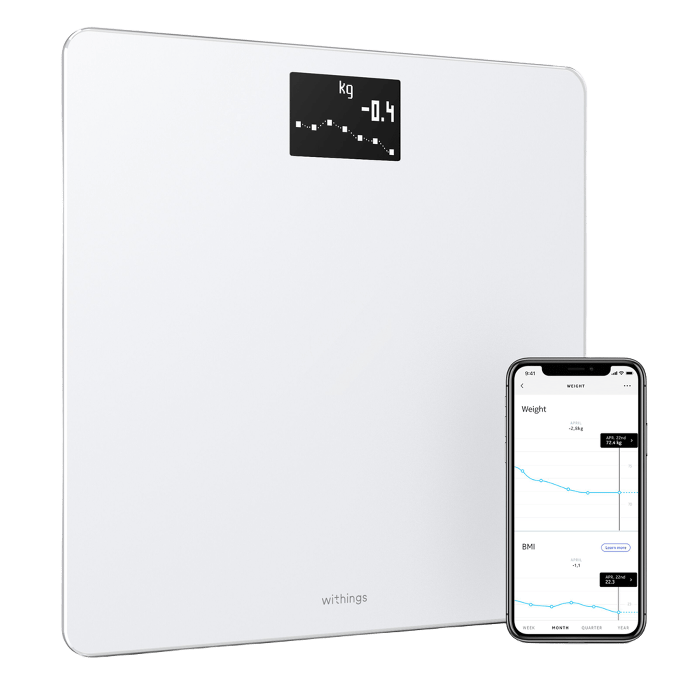 Withings Body Personvekt med wifi Hvit