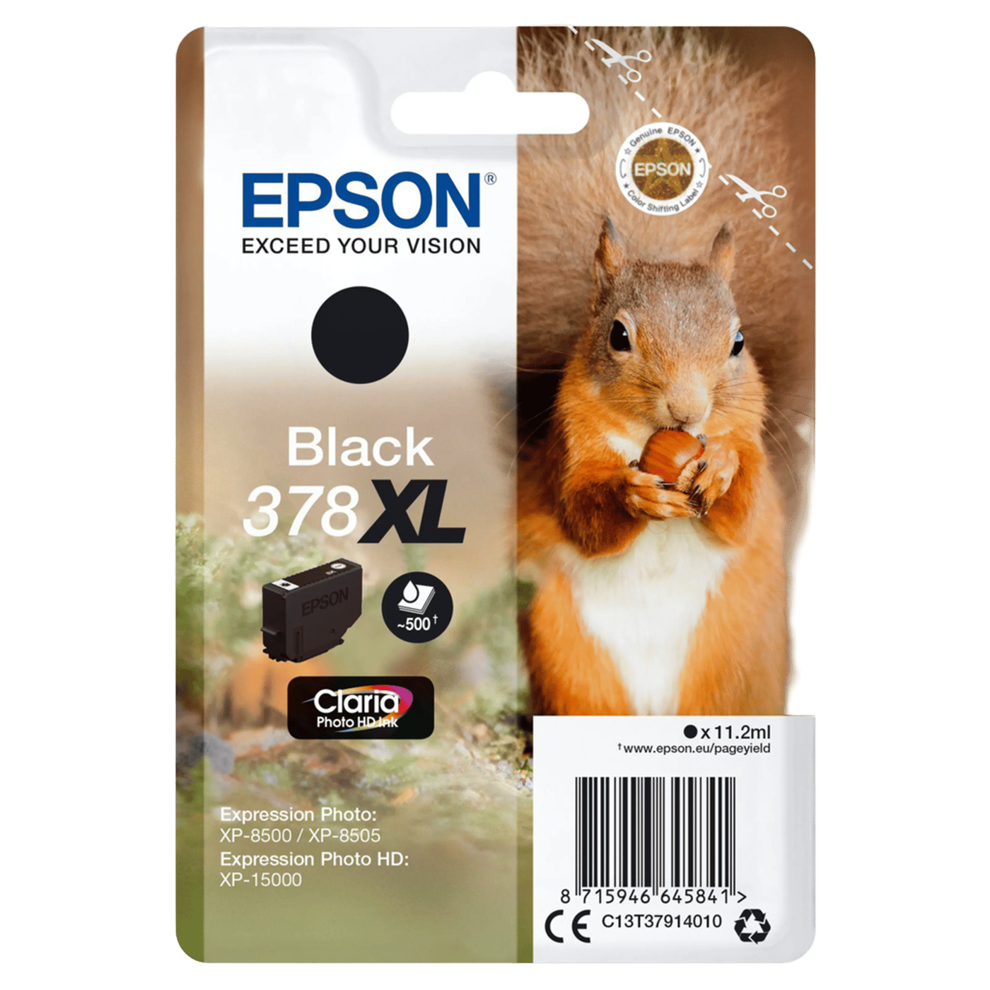 Epson T378 XL Bläckpatron Svart