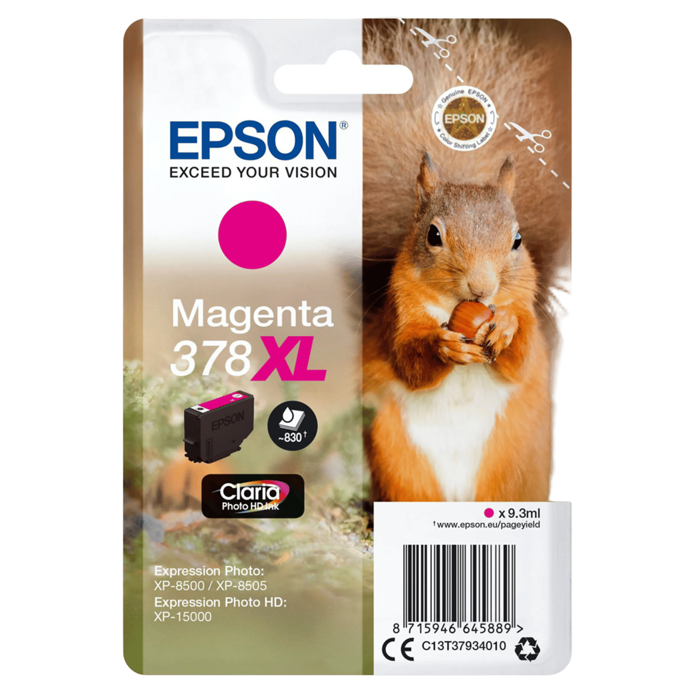 Epson T378 XL Bläckpatron Magenta