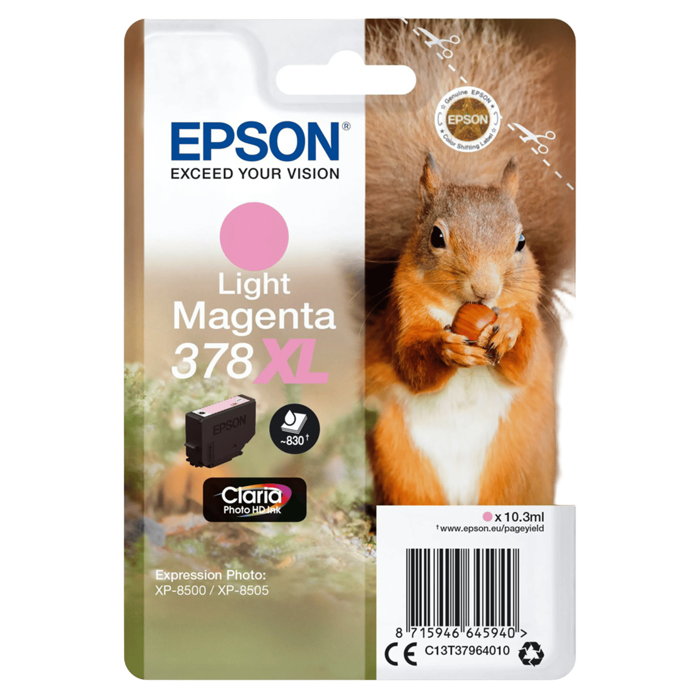 Epson T378 XL Bläckpatron Ljus magenta