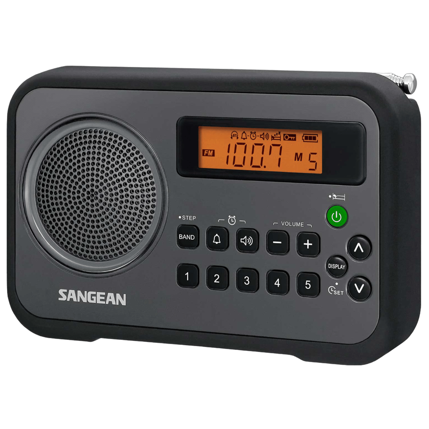 Sangean PR-D18 FM-radio med digital tuner Svart