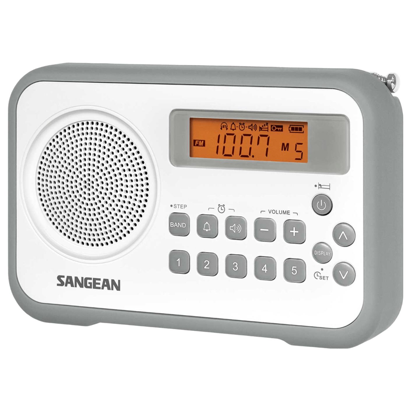 Sangean PR-D18 FM-radio med digital tuner Vit