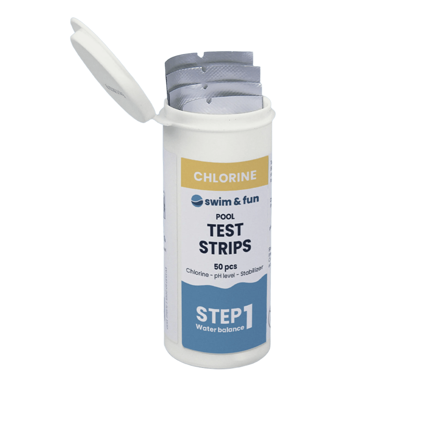 Swim & Fun Teststicka för PH och klor 50-pack