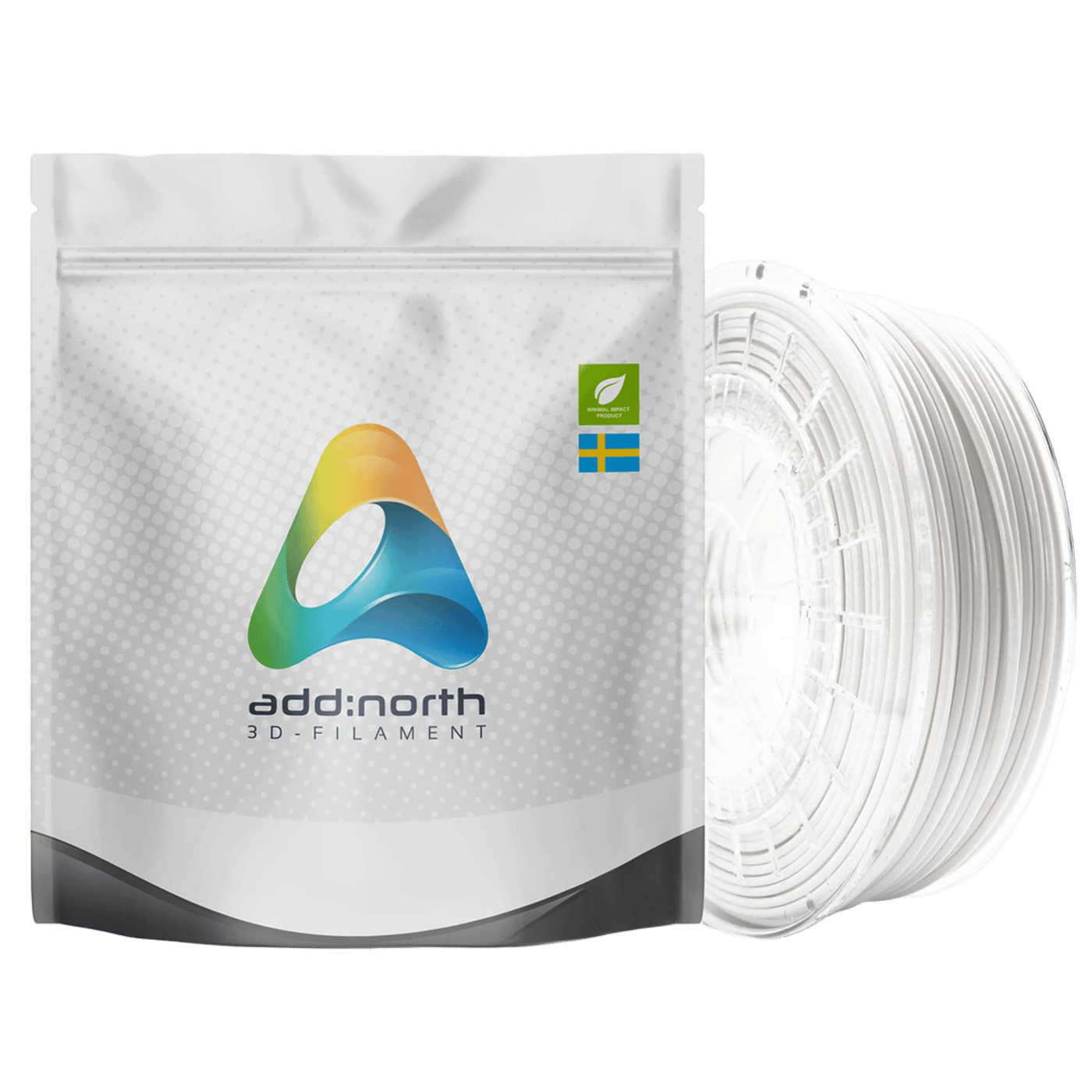 Addnorth PETG-filament för 3D-skrivare 1,75 mm Vit