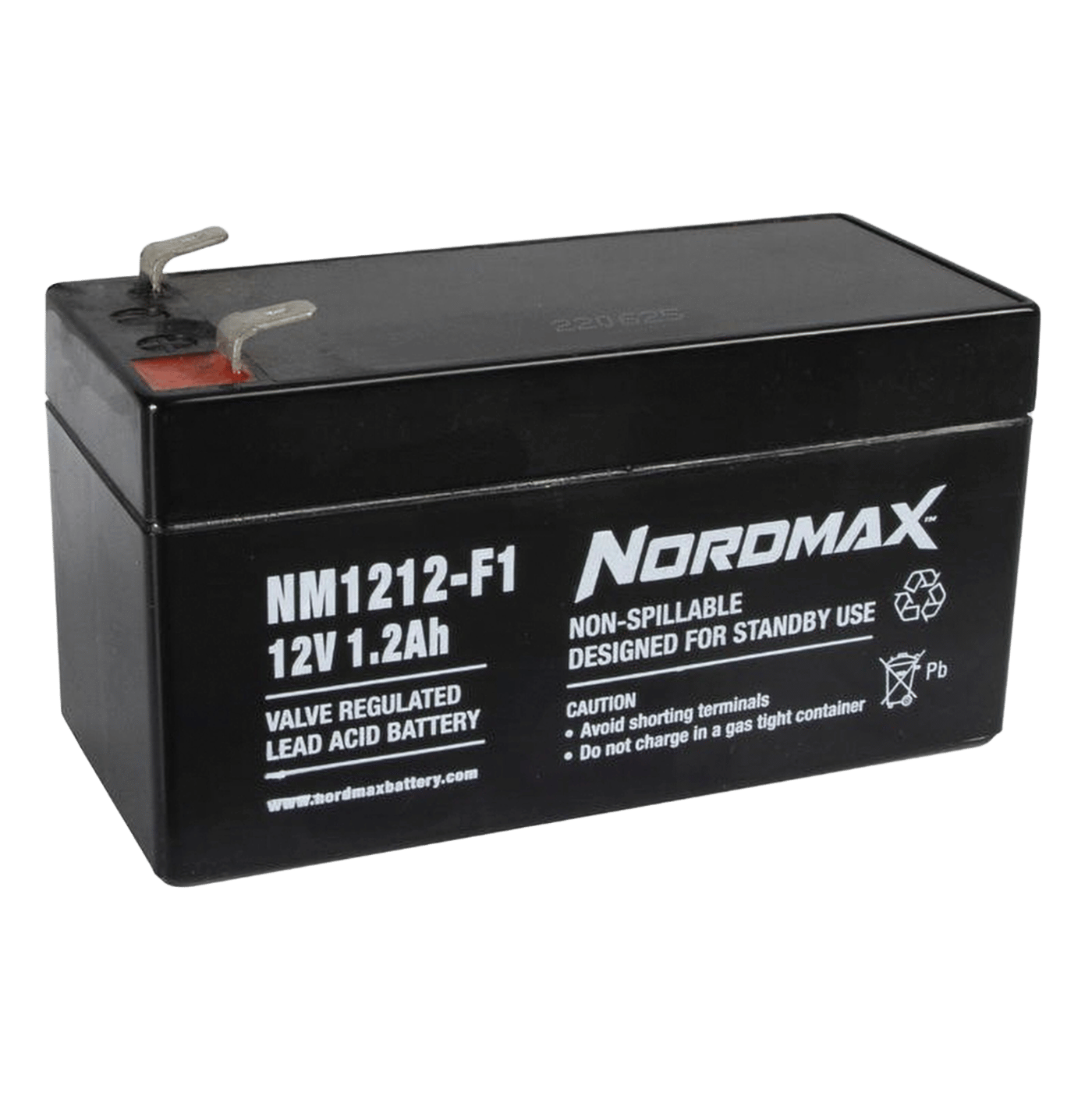 Nordmax Blyackumulator 12 V 1,2 Ah