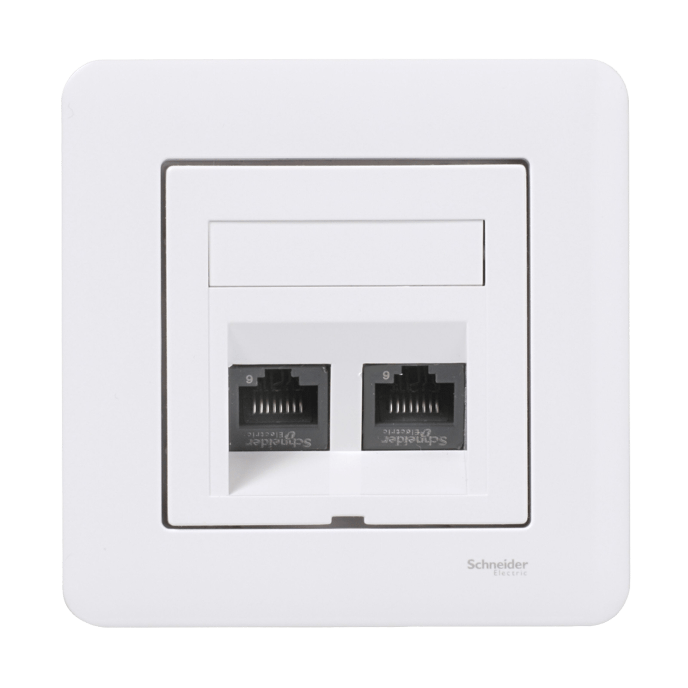 Schneider Electric Exxact Infällt UTP-nätverksuttag Cat.6 2-port