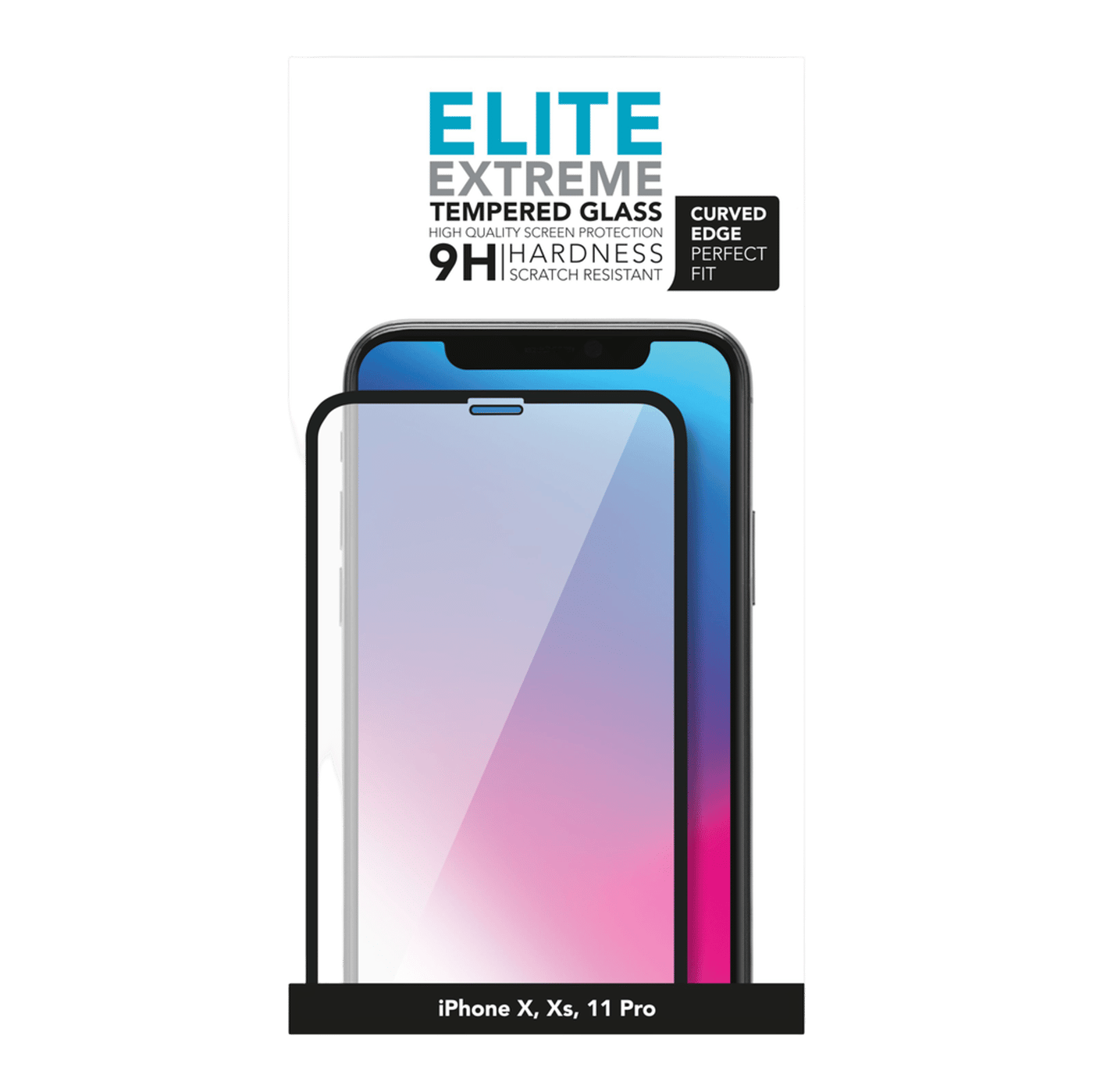 Linocell Elite Extreme Curved Skjermbeskytter for iPhone X, Xs og 11 Pro