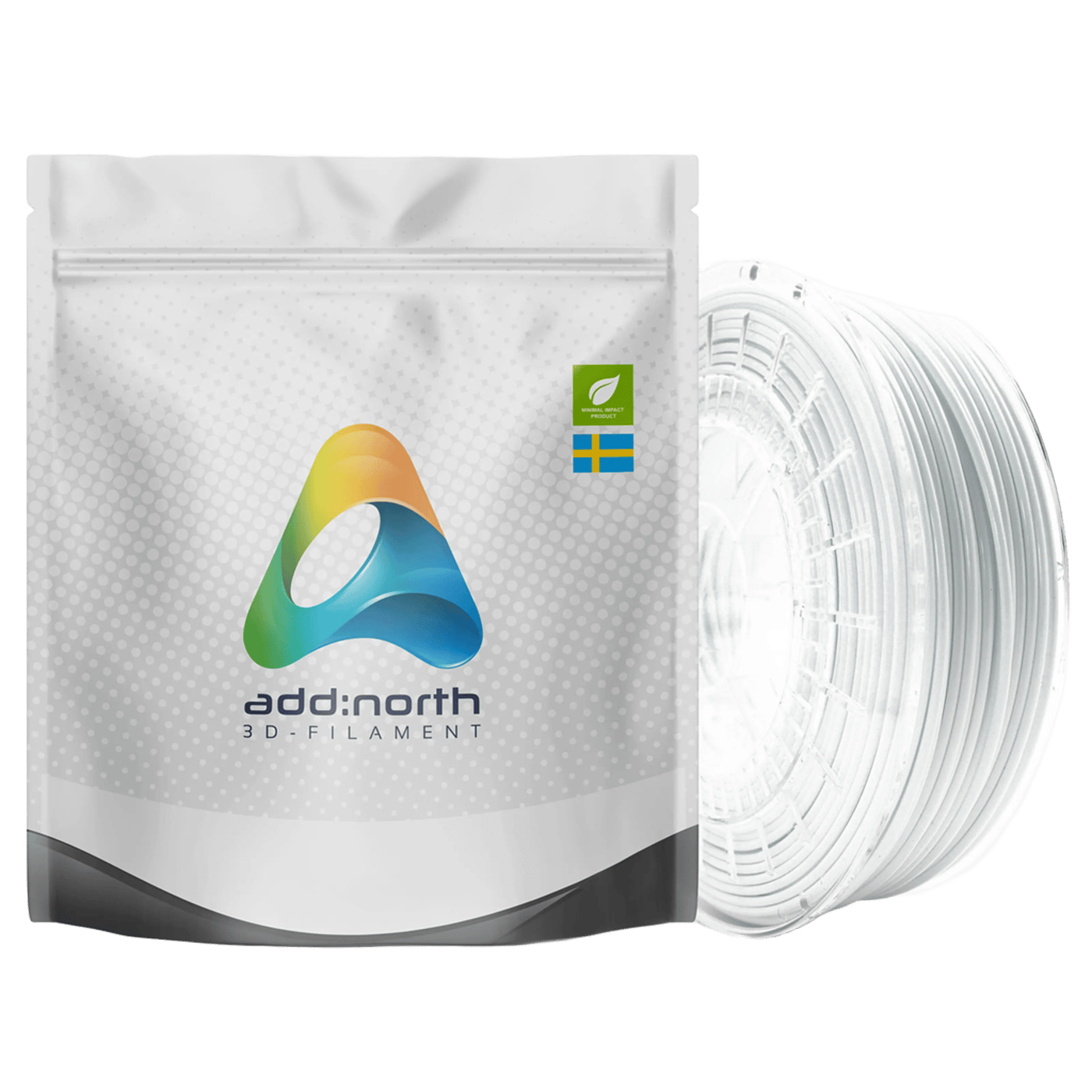Addnorth E-PLA-filament för 3D-skrivare 1,75 mm Kallvit