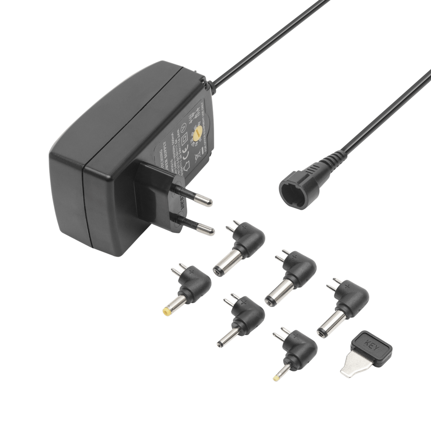 Luxorparts Justerbar strømadapter 9–24 V (DC) 24 W