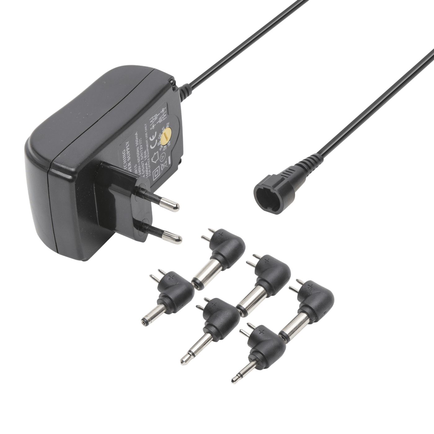 Luxorparts Ställbar nätadapter 3-12 V (DC) 18 W