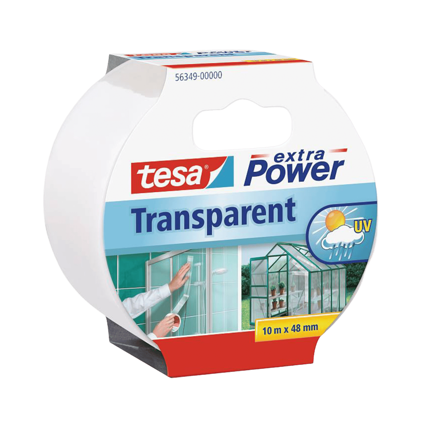 Tesa Transparent reparasjonsteip 10 m