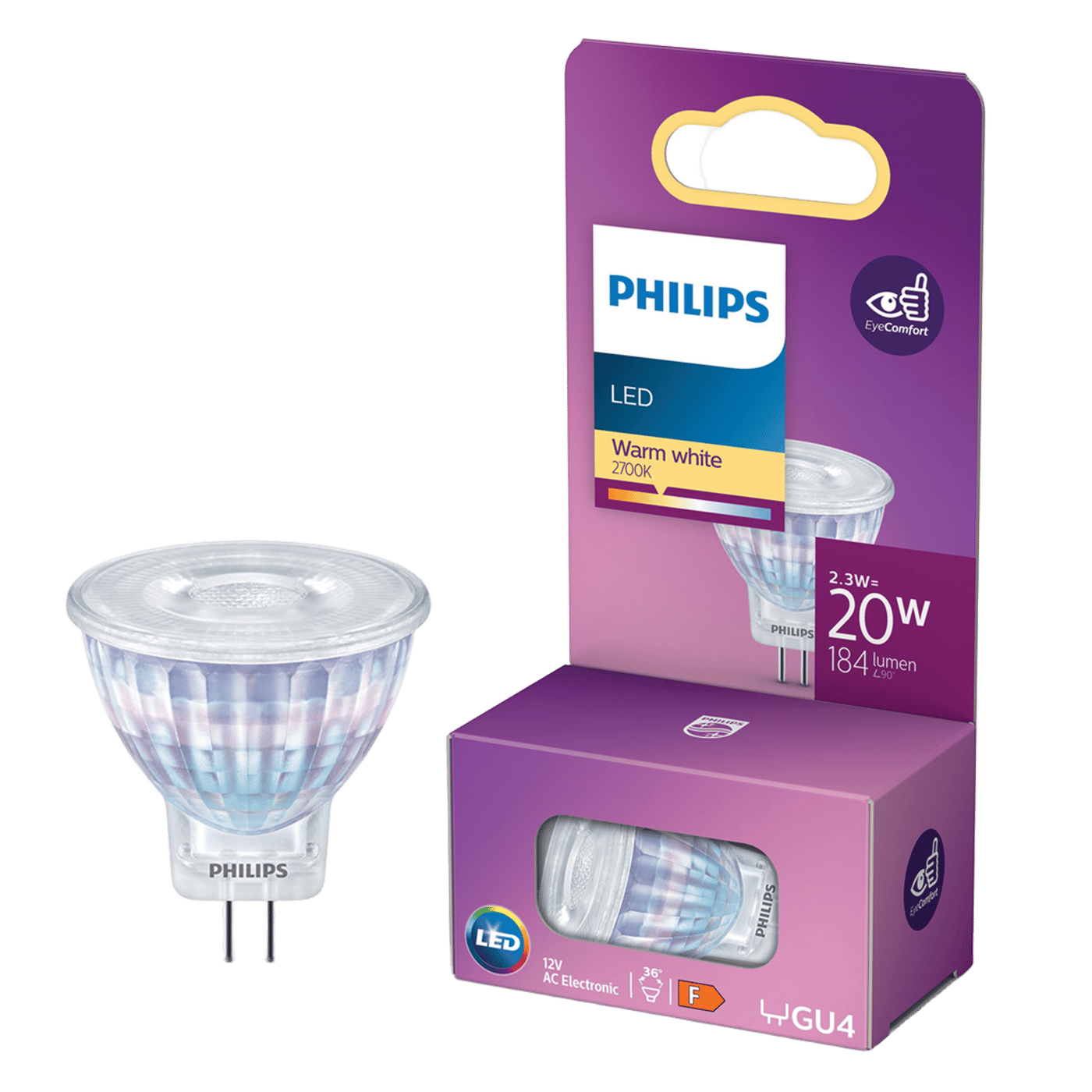 Philips LED-pære GU4 184 lm