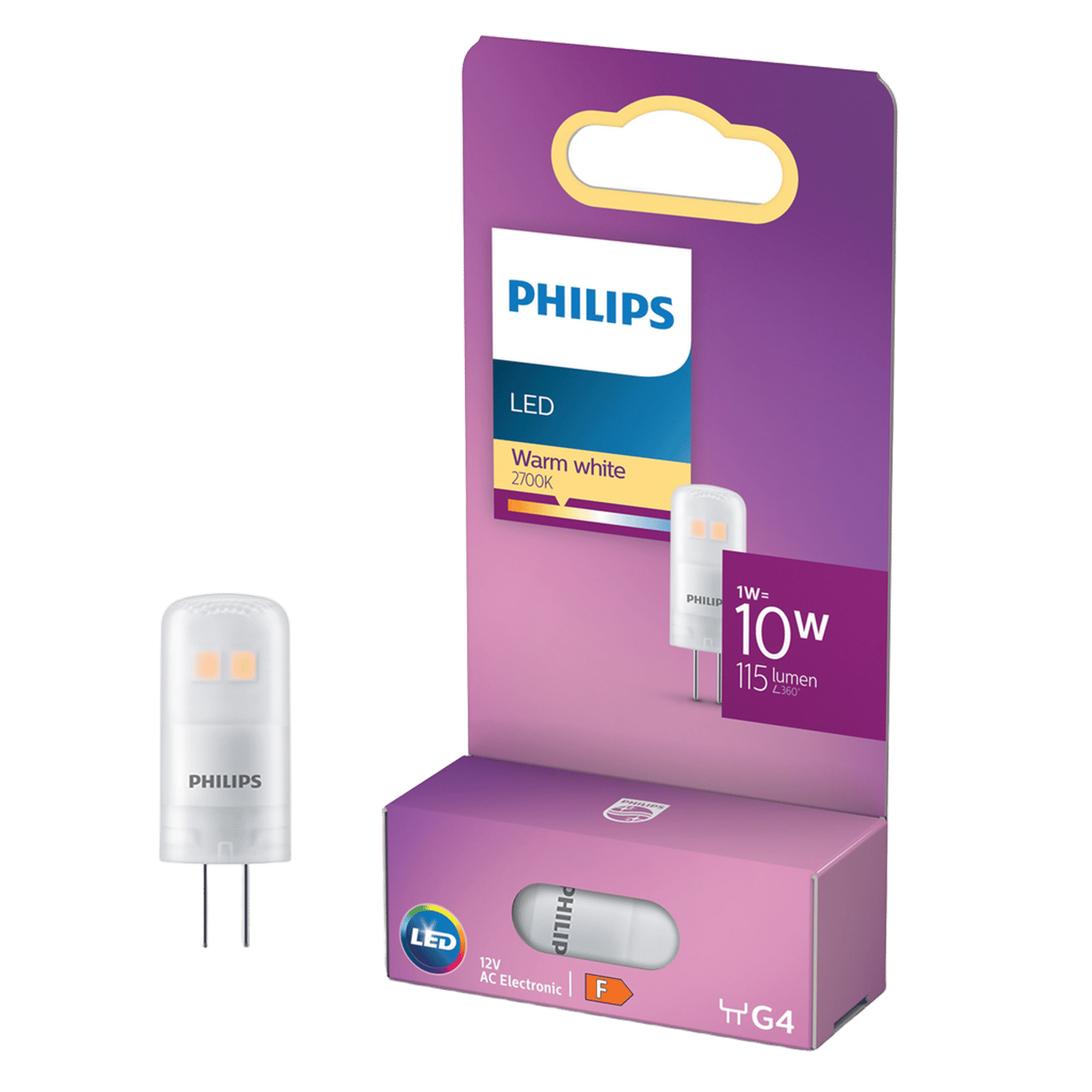 Philips LED-lampa G4 110 lm