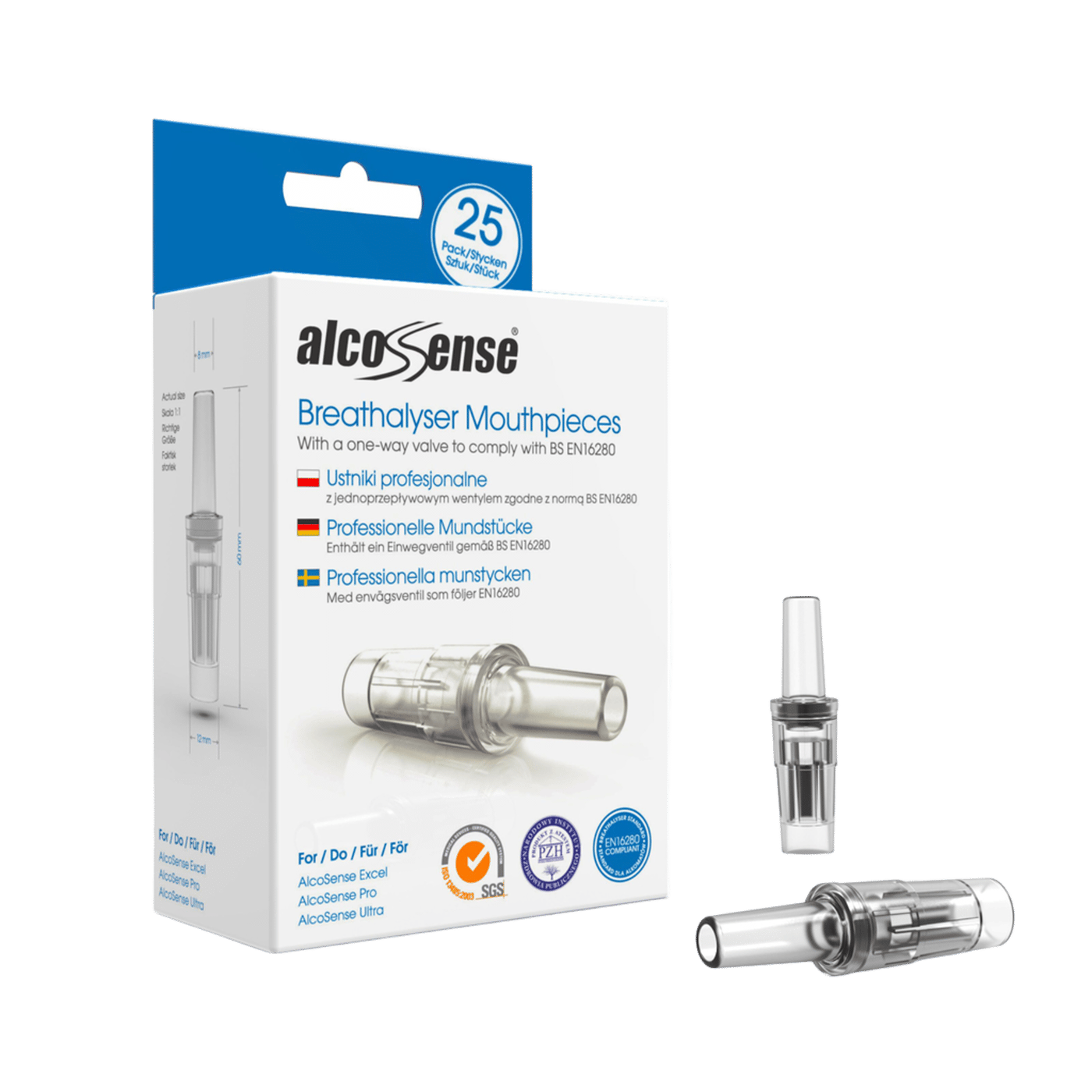 Alcosense Munstycken Pro 25-pack