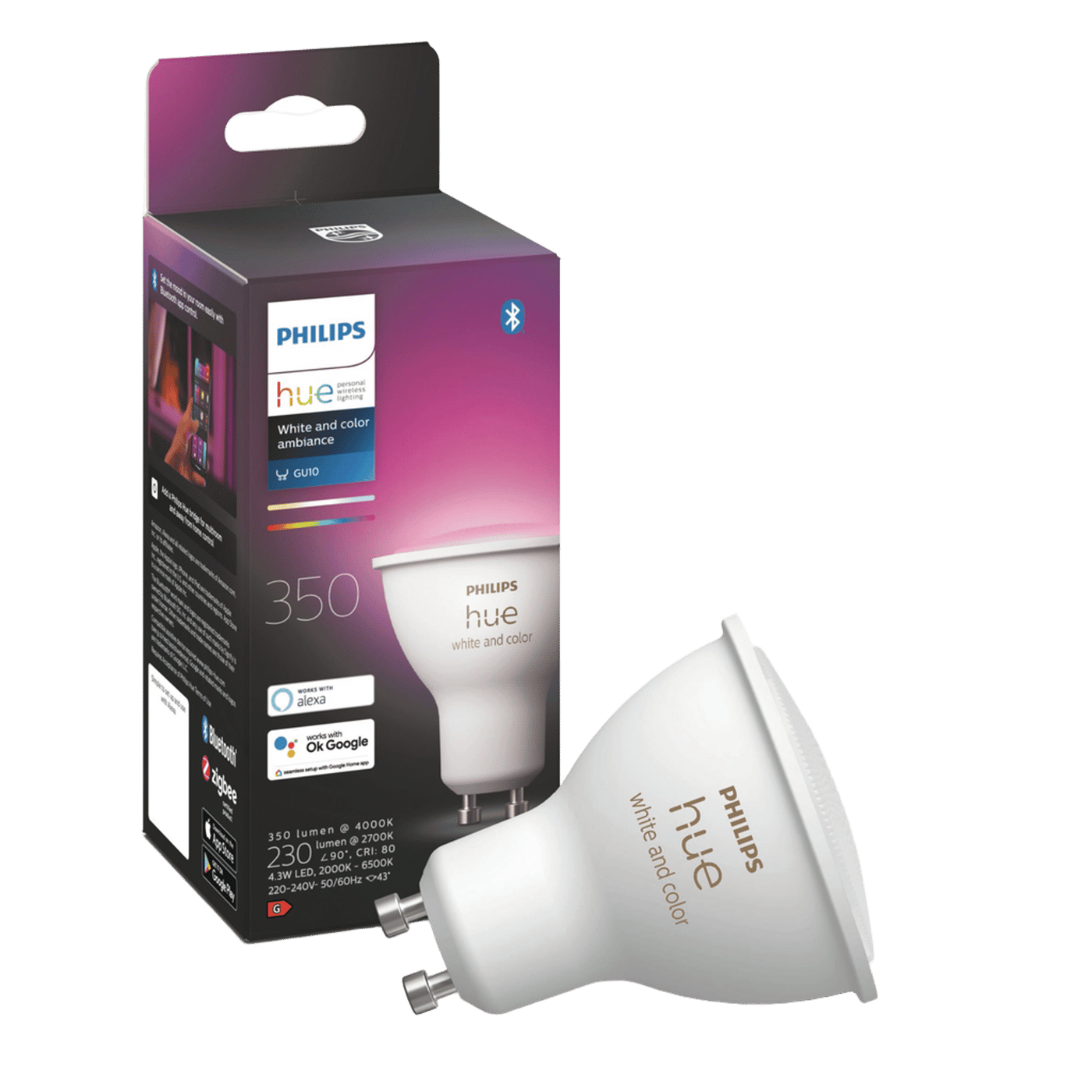 Philips Hue Color Ambiance Smart LED-lampa GU10 350 lm 1-pack