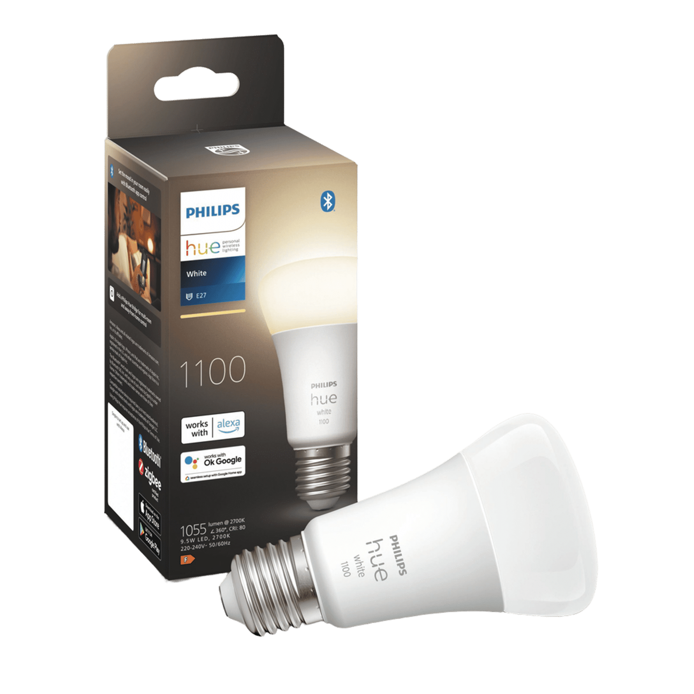 Philips Hue White Smart LED-pære E27 1100 lm 1-pk.