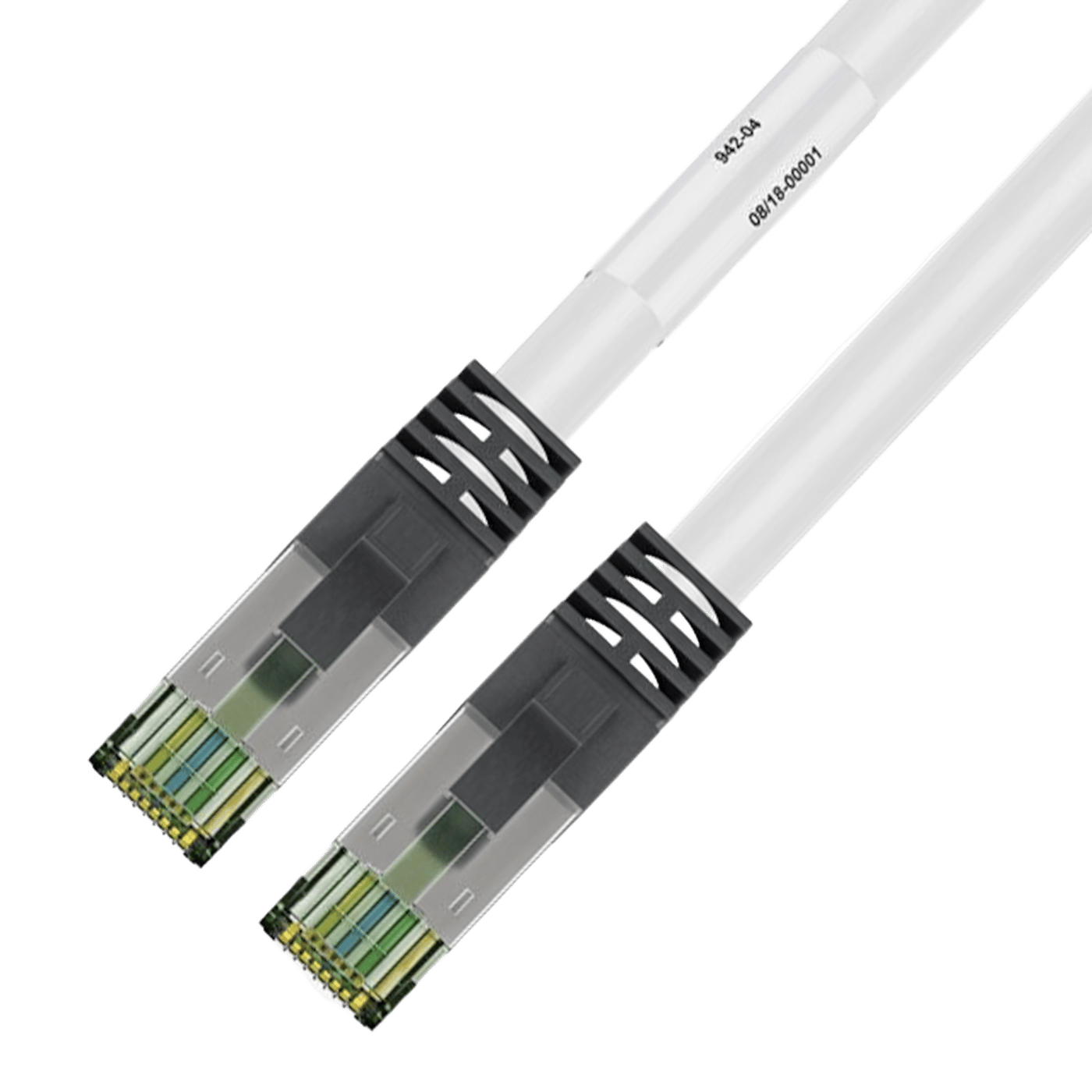 Halogenfri S/FTP-nettverkskabel Cat. 8.1 2 m