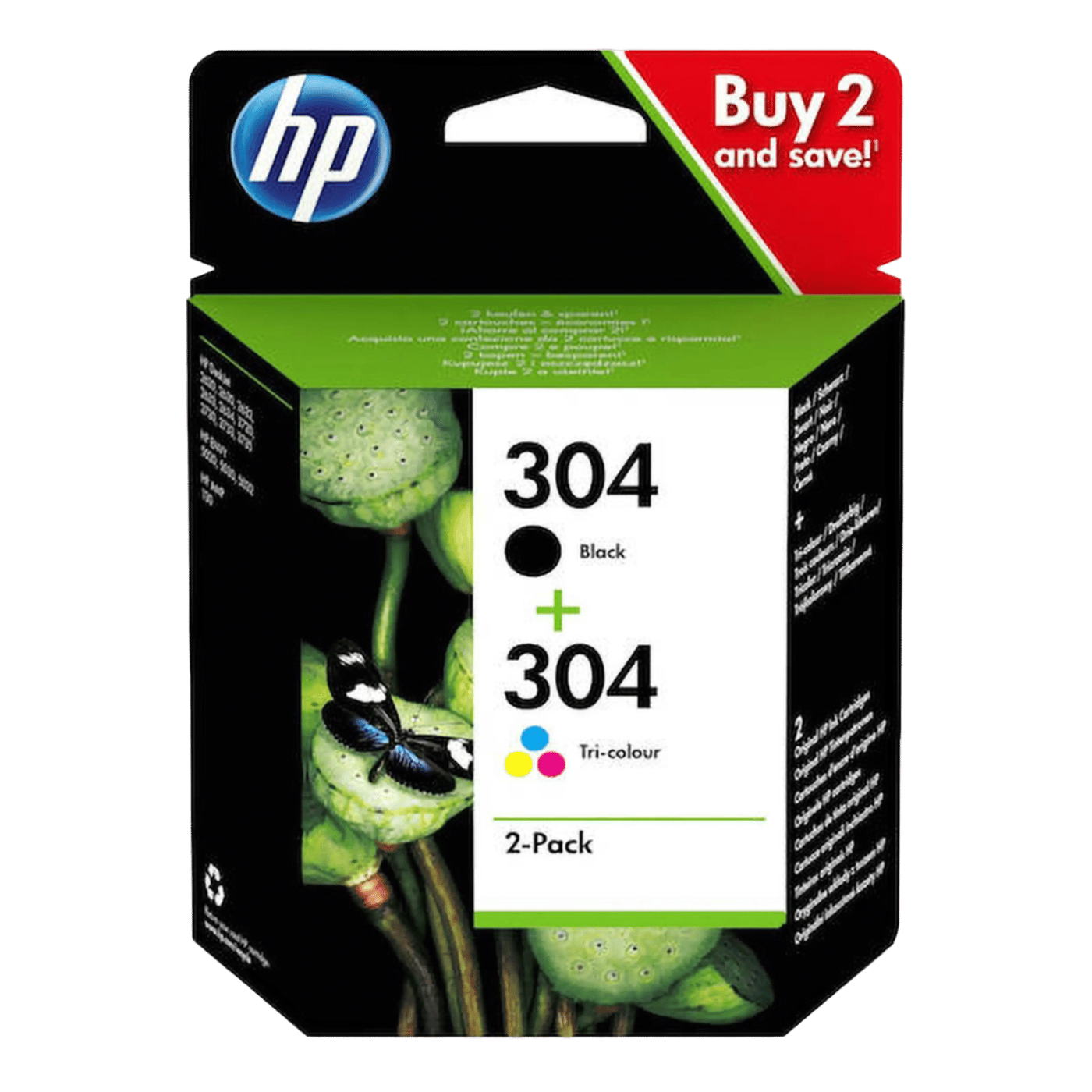 HP 304 Blekkpatroner 2-pk.