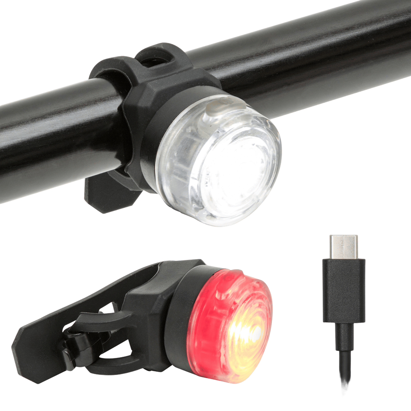 Luxorparts Laddningsbara cykellampor