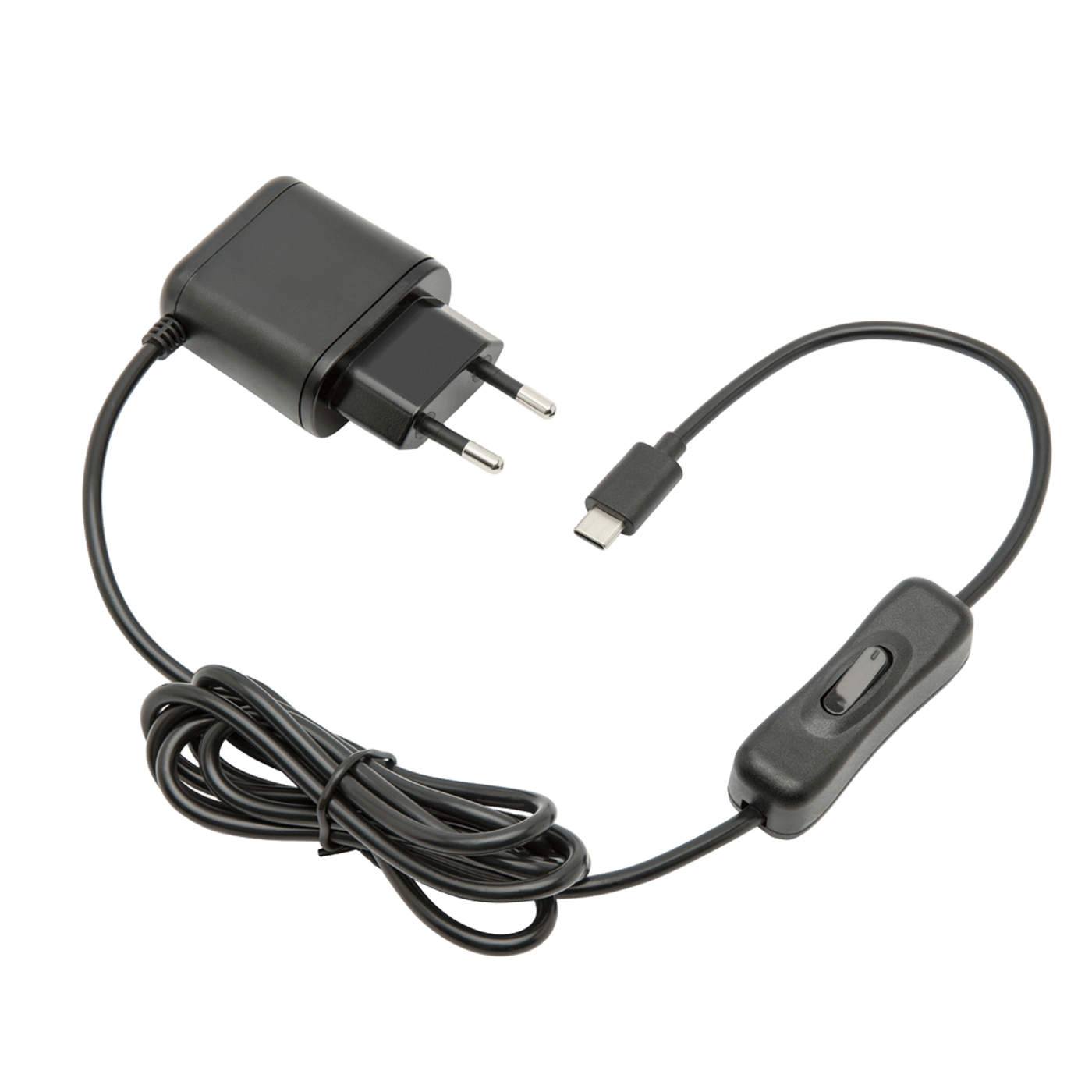 Luxorparts Nätadapter för Raspberry Pi 4, 3 A med strömbrytare