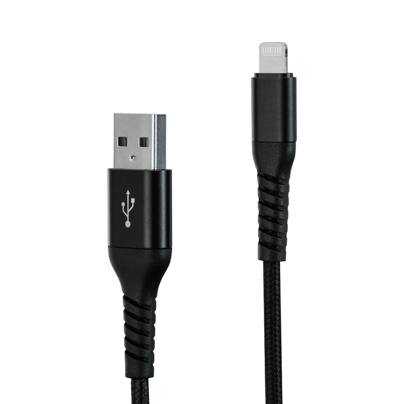 Linocell Premium Kevlar USB-A till Lightning-kabel 1 m Svart