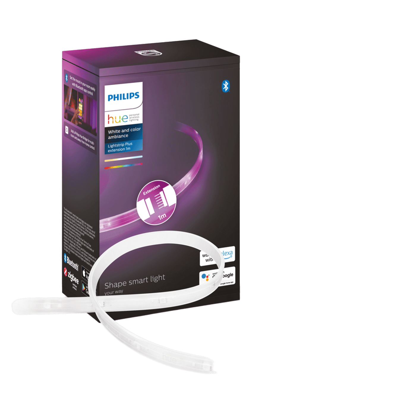 Philips Hue Extension Lightstrip Plus V4 Forlenger til LED-list