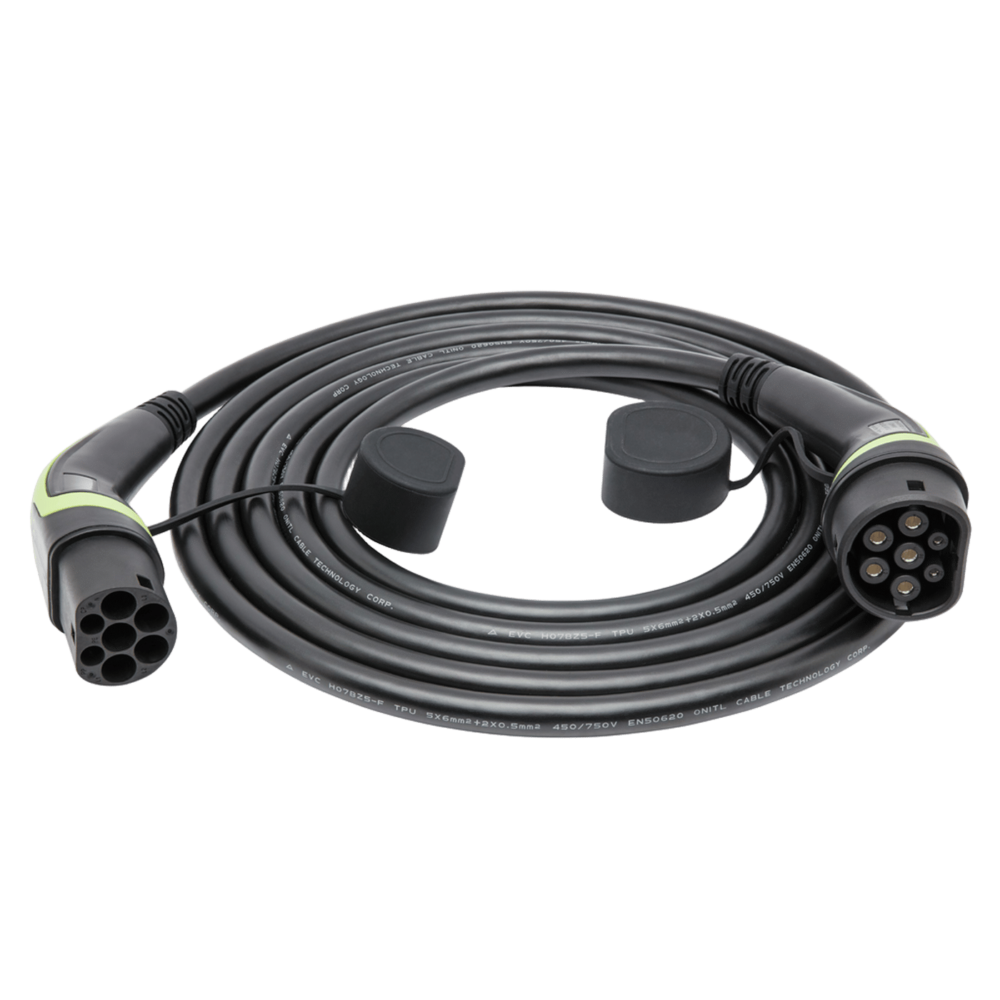 Luxorparts BEV Typ 2 Laddkabel för elbil 22 kW 3 fas 8 m