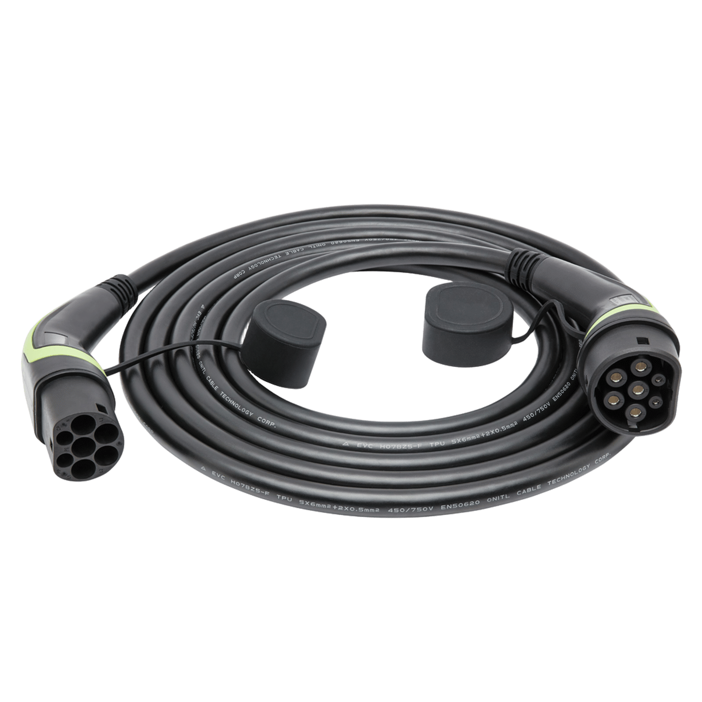 Luxorparts BEV Typ 2 Laddkabel för elbil 22 kW 3 fas 5 m
