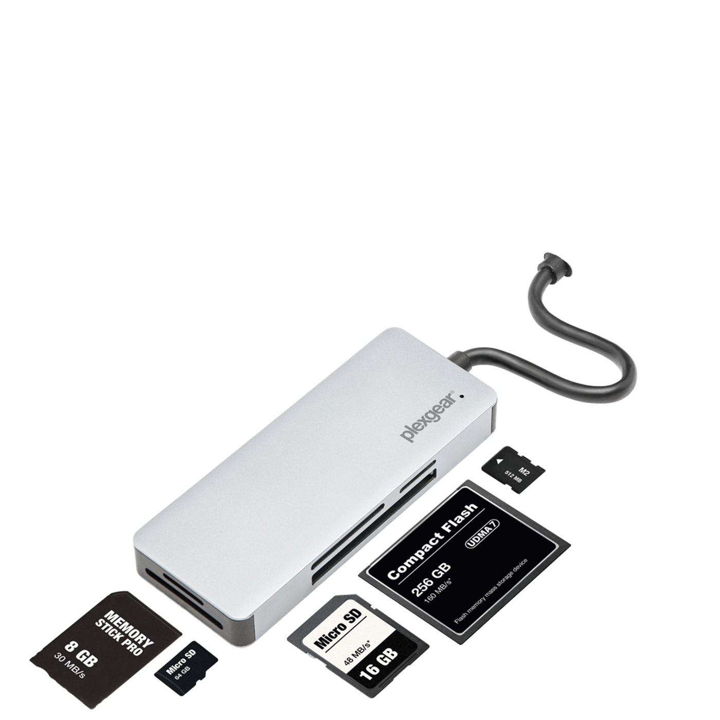 Plexgear USB-C-minnekortleser