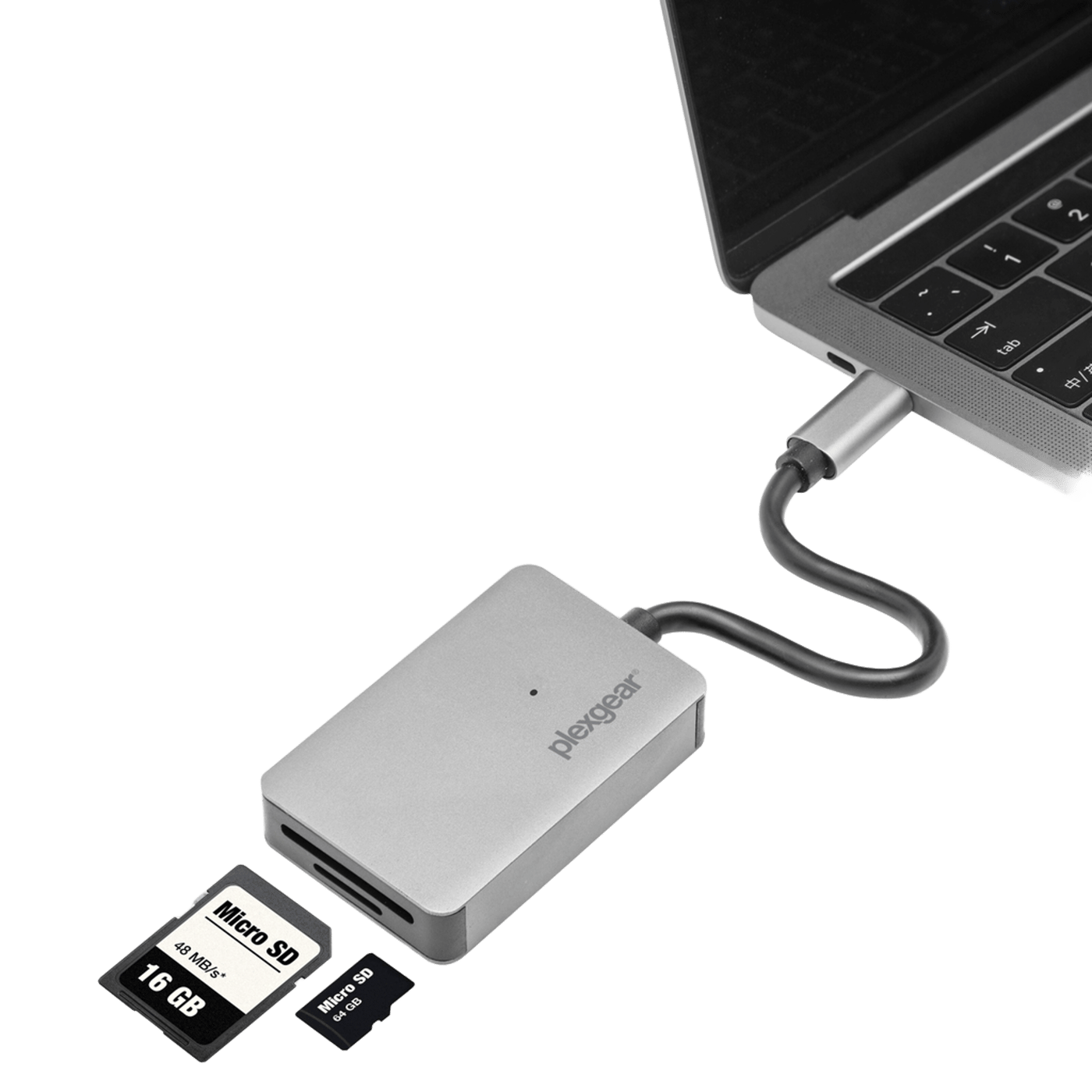 Plexgear USB-C UHS II Minneskortläsare