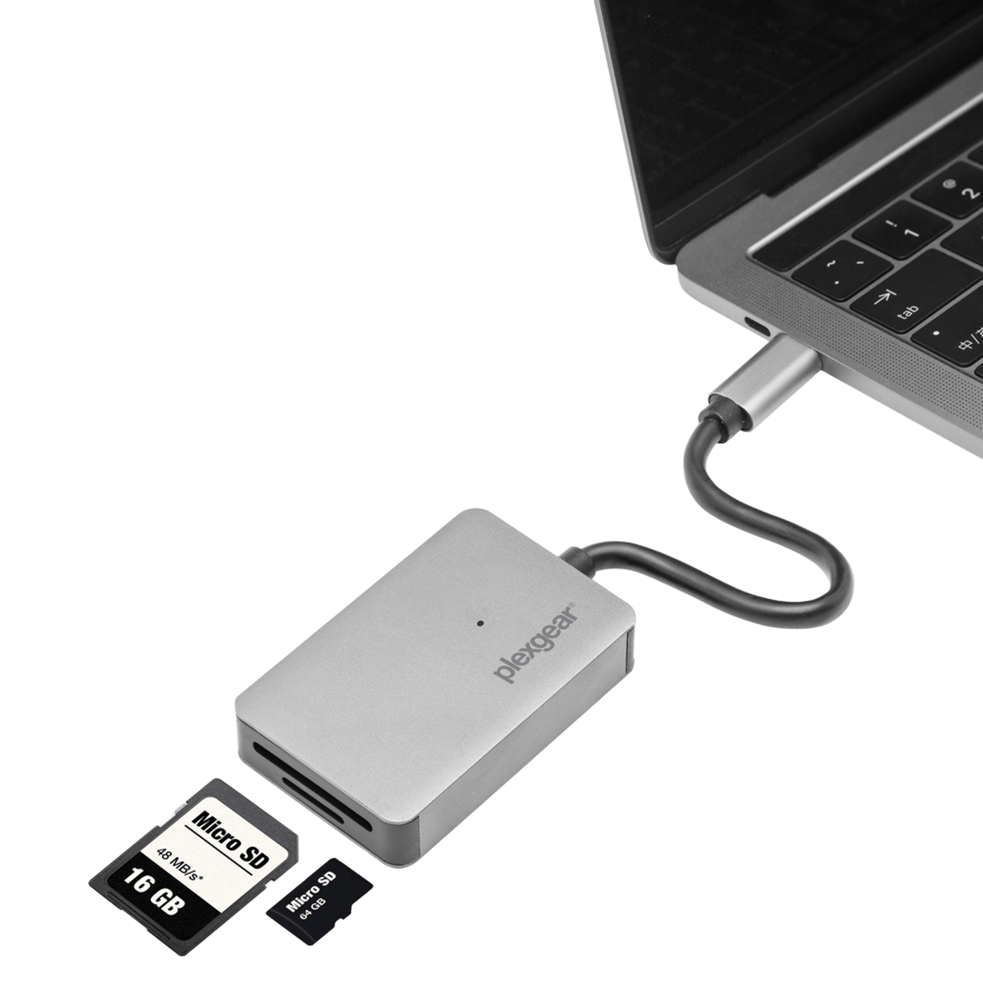Plexgear USB-C UHS II Minneskortläsare