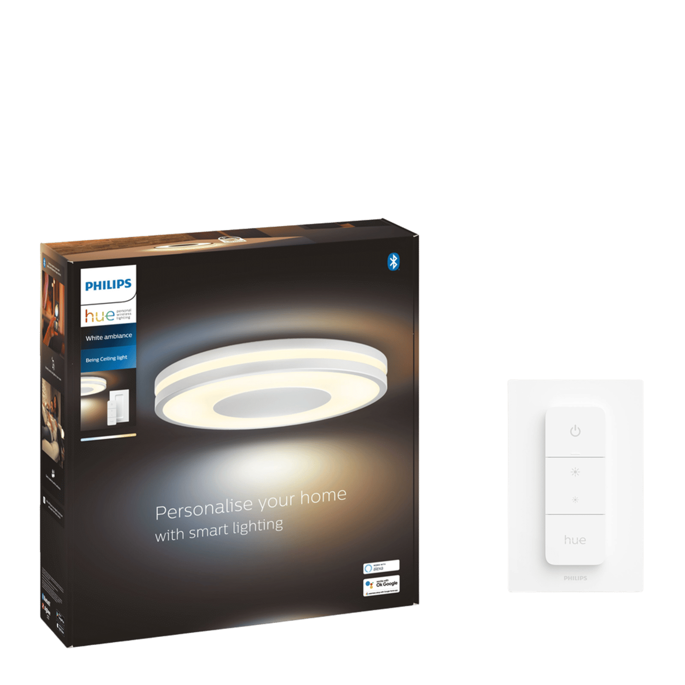 Philips Hue Ambiance Being Takplafond med dimmer