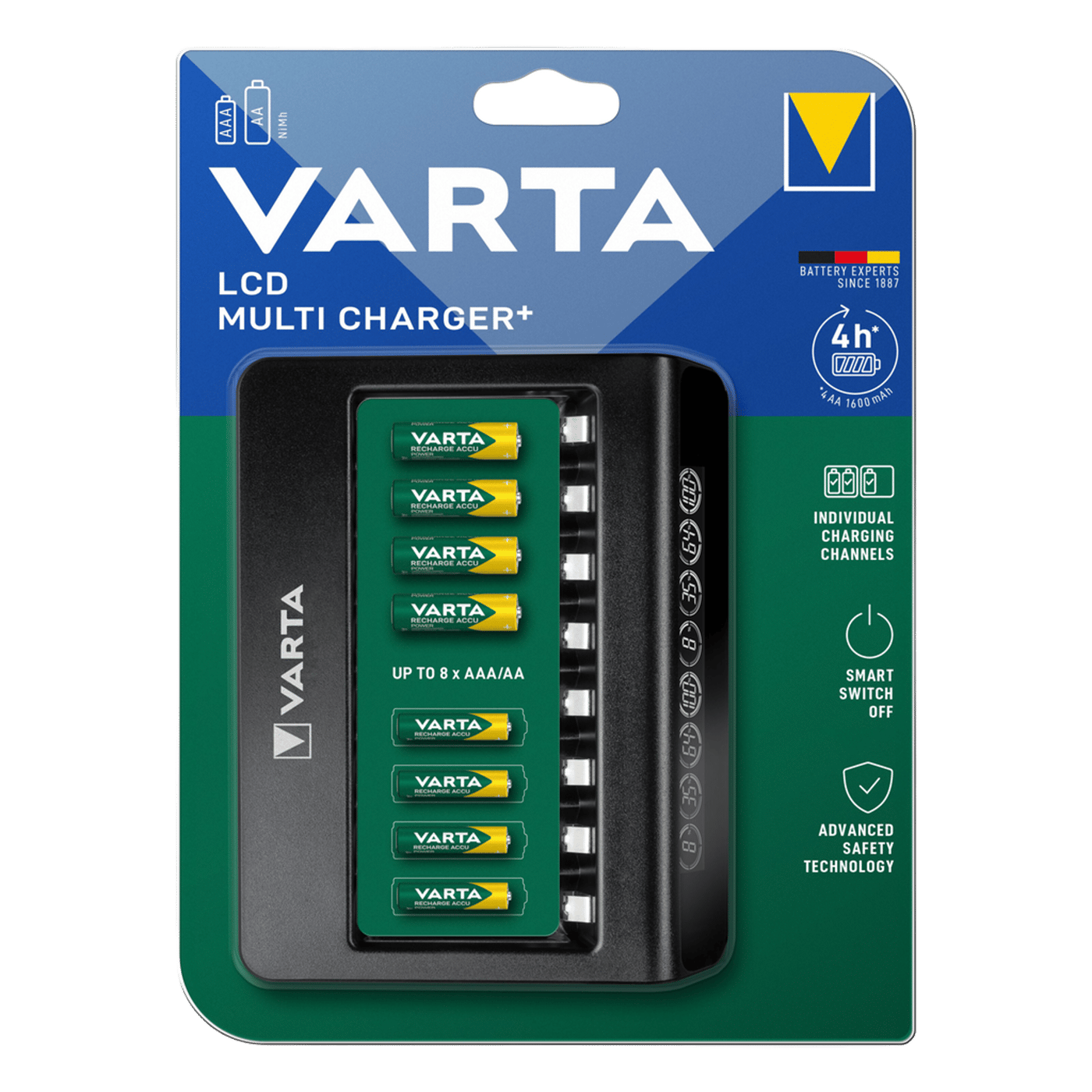 Varta LCD Multi Charger+ Batteriladdare